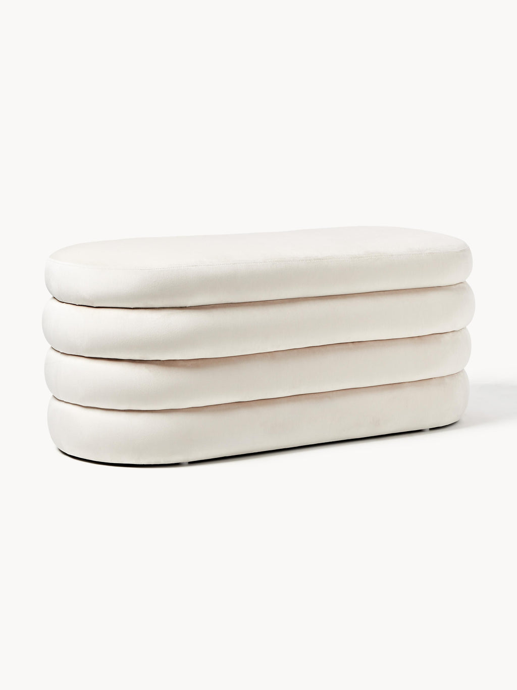 Gallery image 1 - Velvet Upholstered Bench Alto with Storage Space