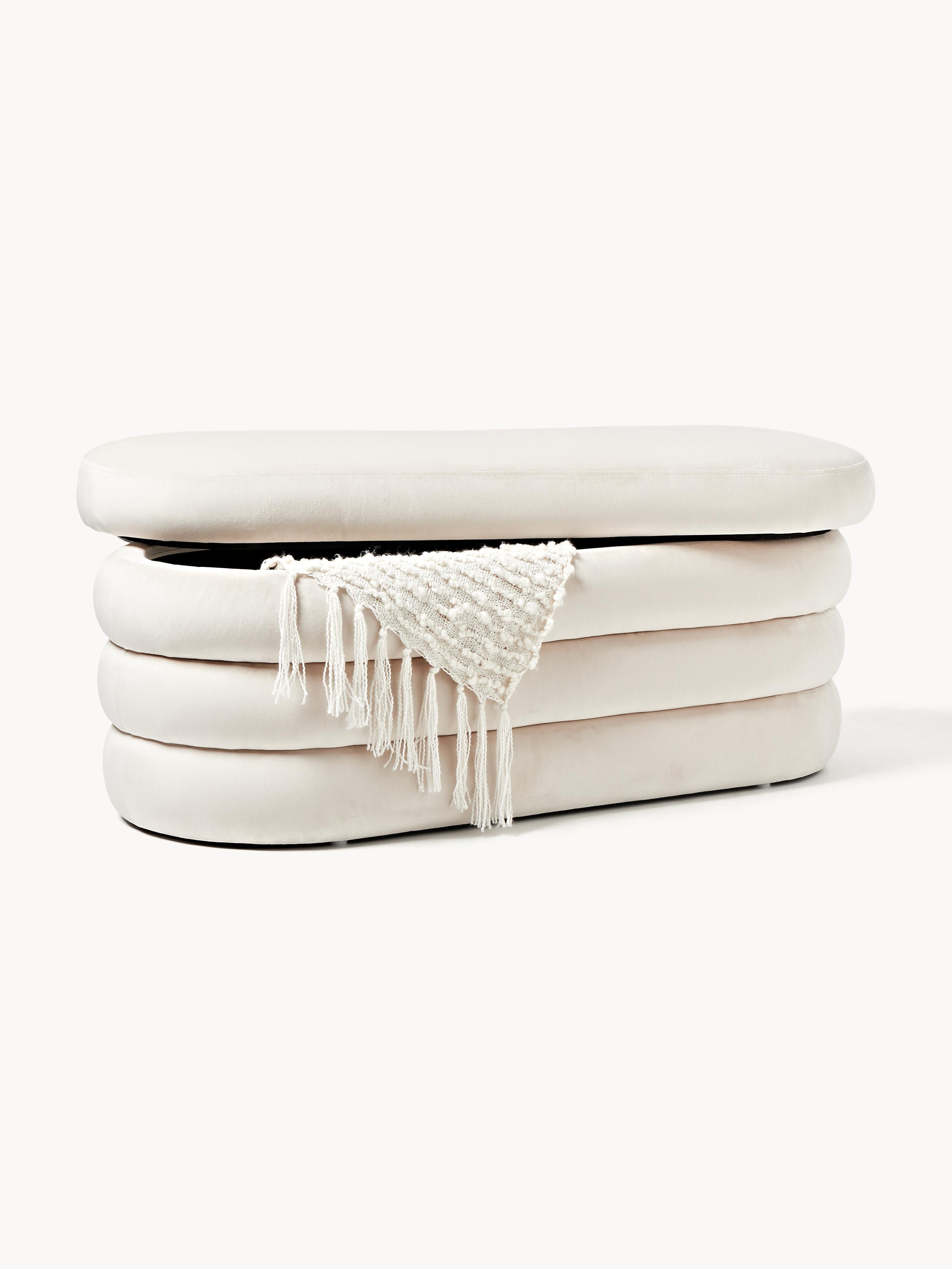Alto Velvet Upholstered Bench with Storage Space