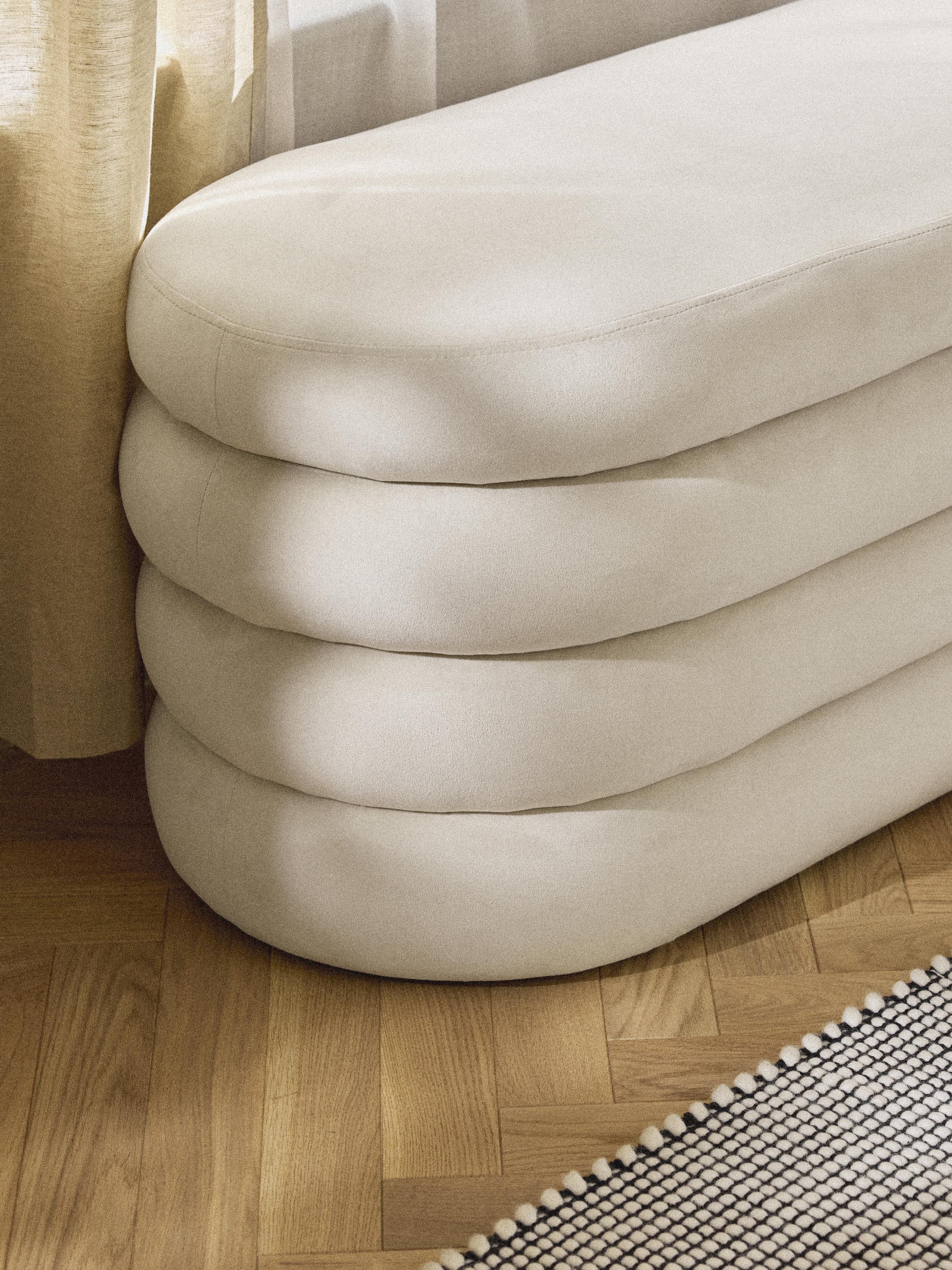 Alto Velvet Upholstered Bench with Storage Space