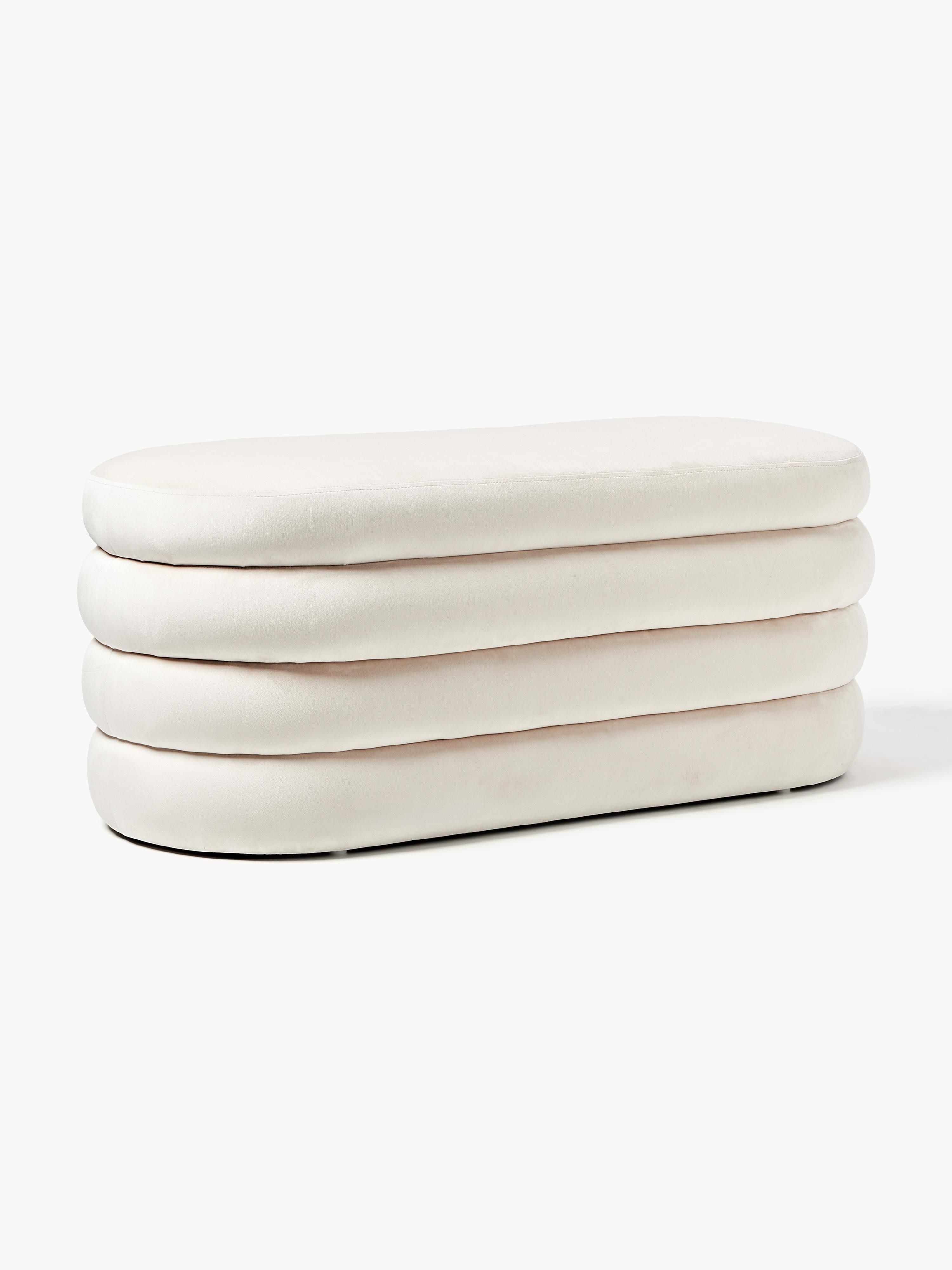 Alto Velvet Upholstered Bench with Storage Space