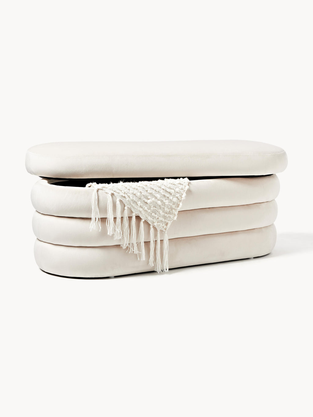 Alto Velvet Upholstered Bench with Storage Space