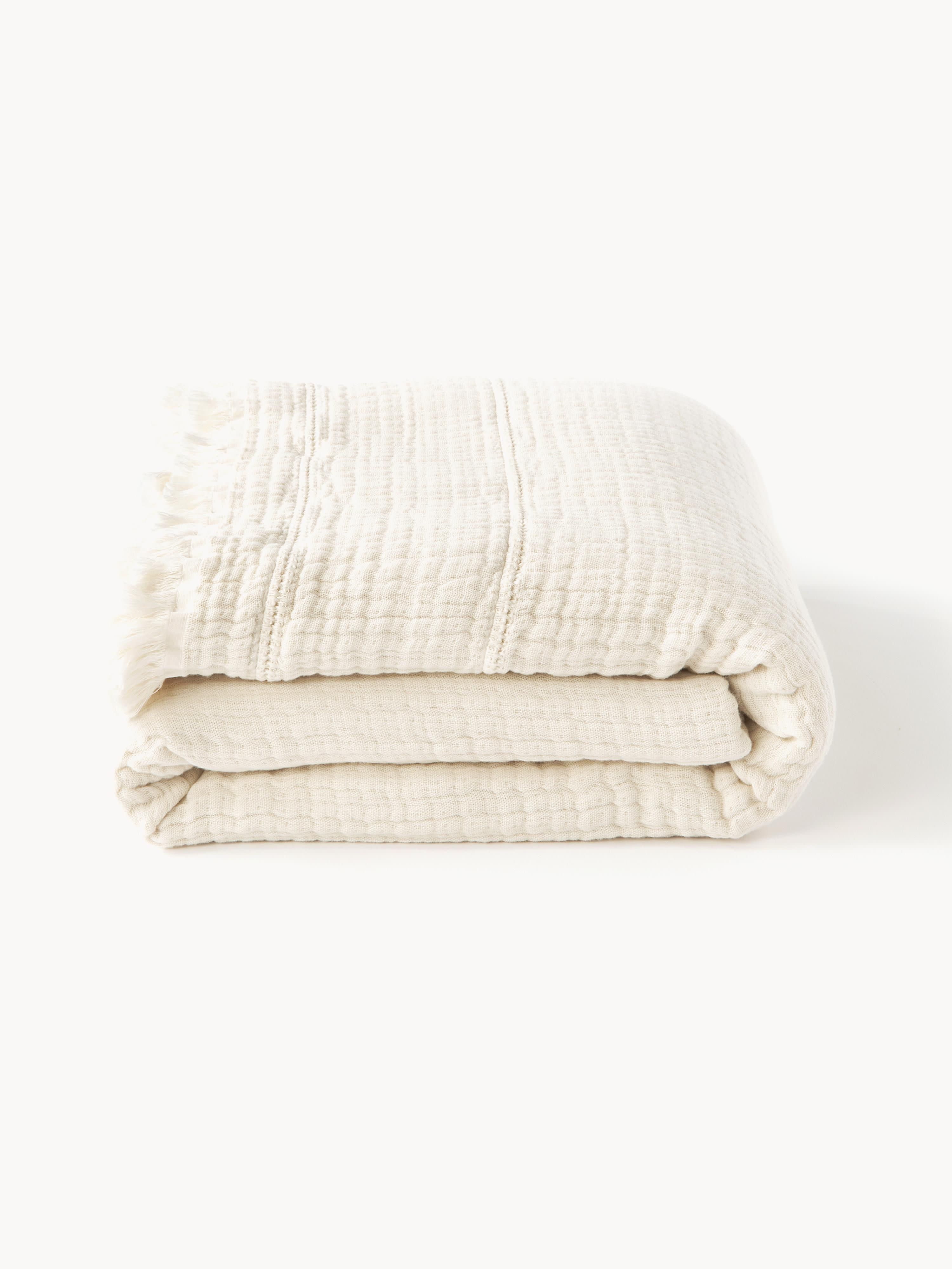 Kailani Cotton Bedspread with Fringes