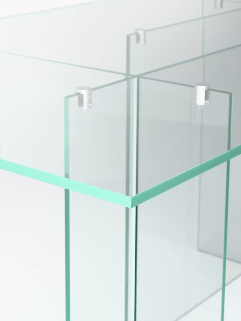 Anouk Glass Dining Table, 180 x 90 cm