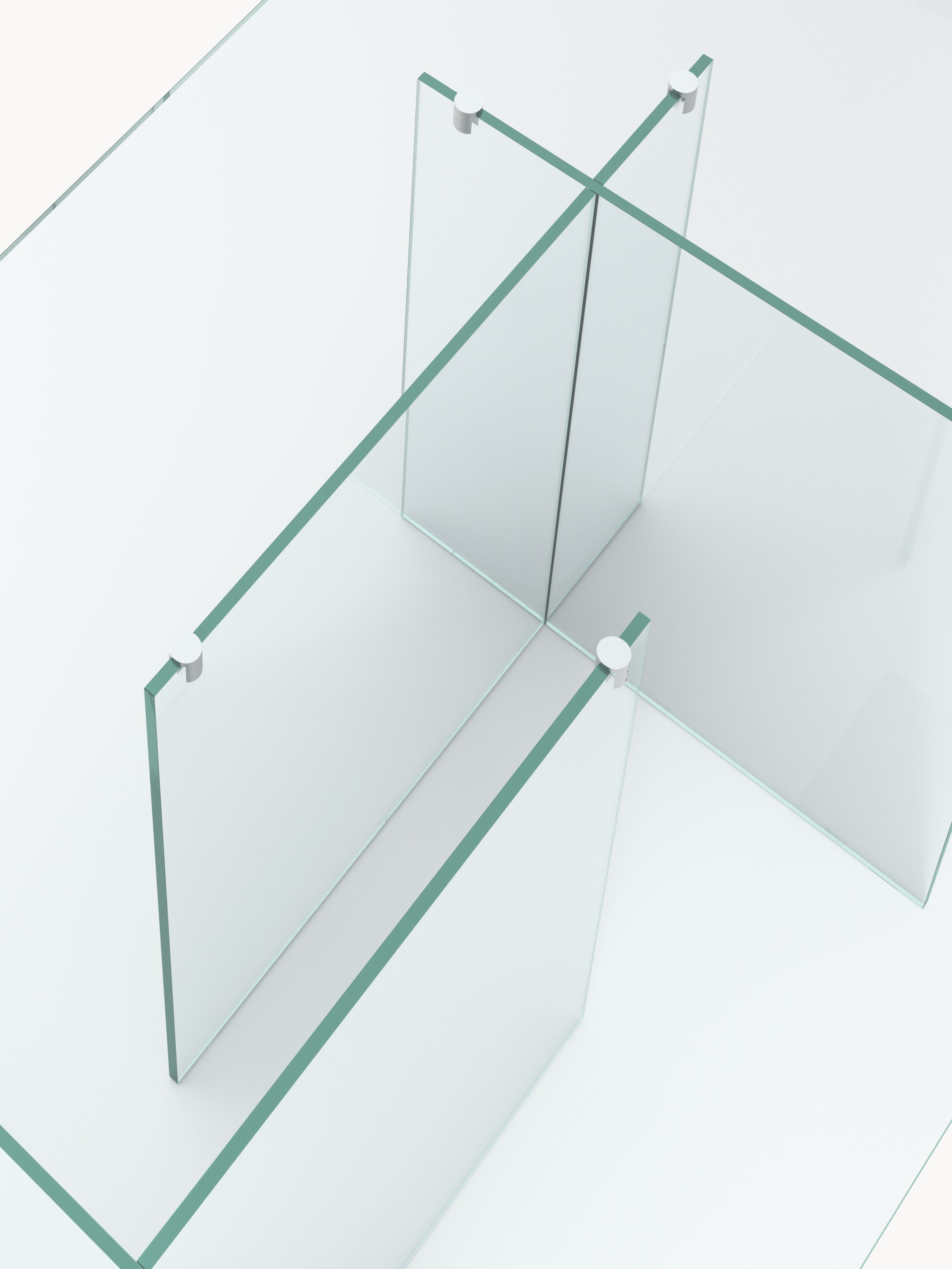 Anouk Glass Dining Table, 180 x 90 cm