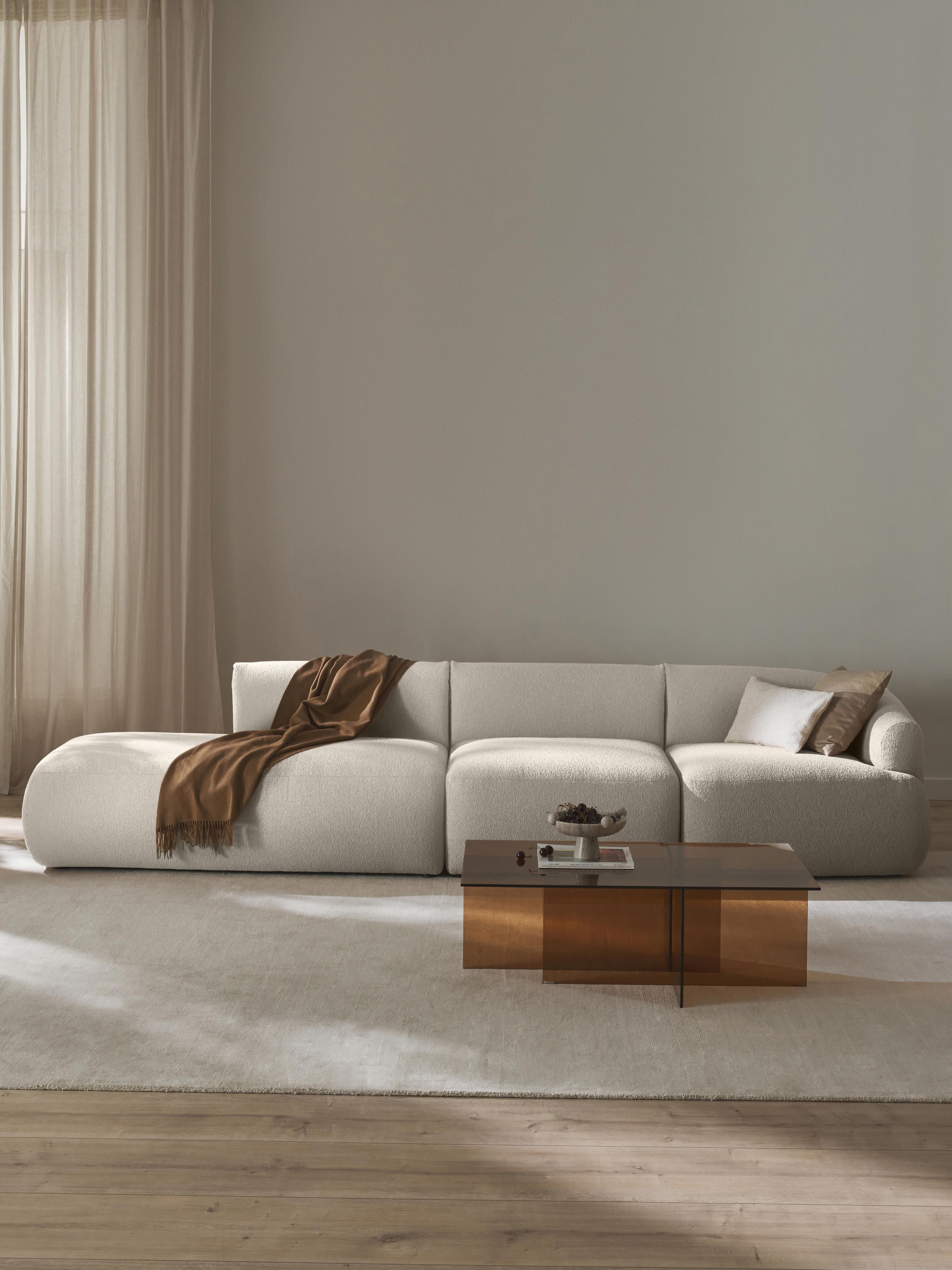 Sofia Modular Bouclé Chaise (4-seater)