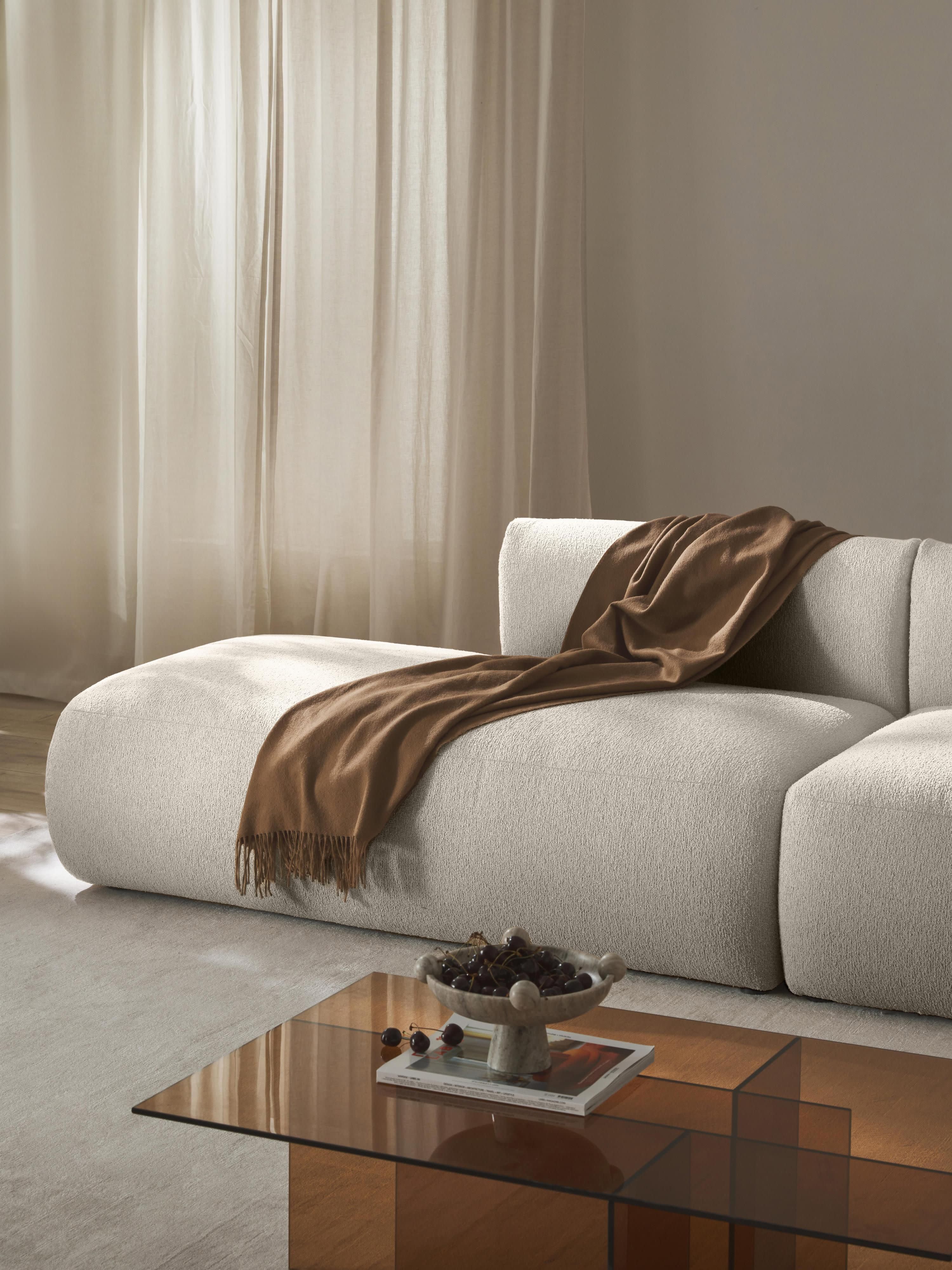 Sofia Modular Bouclé Chaise (4-seater)