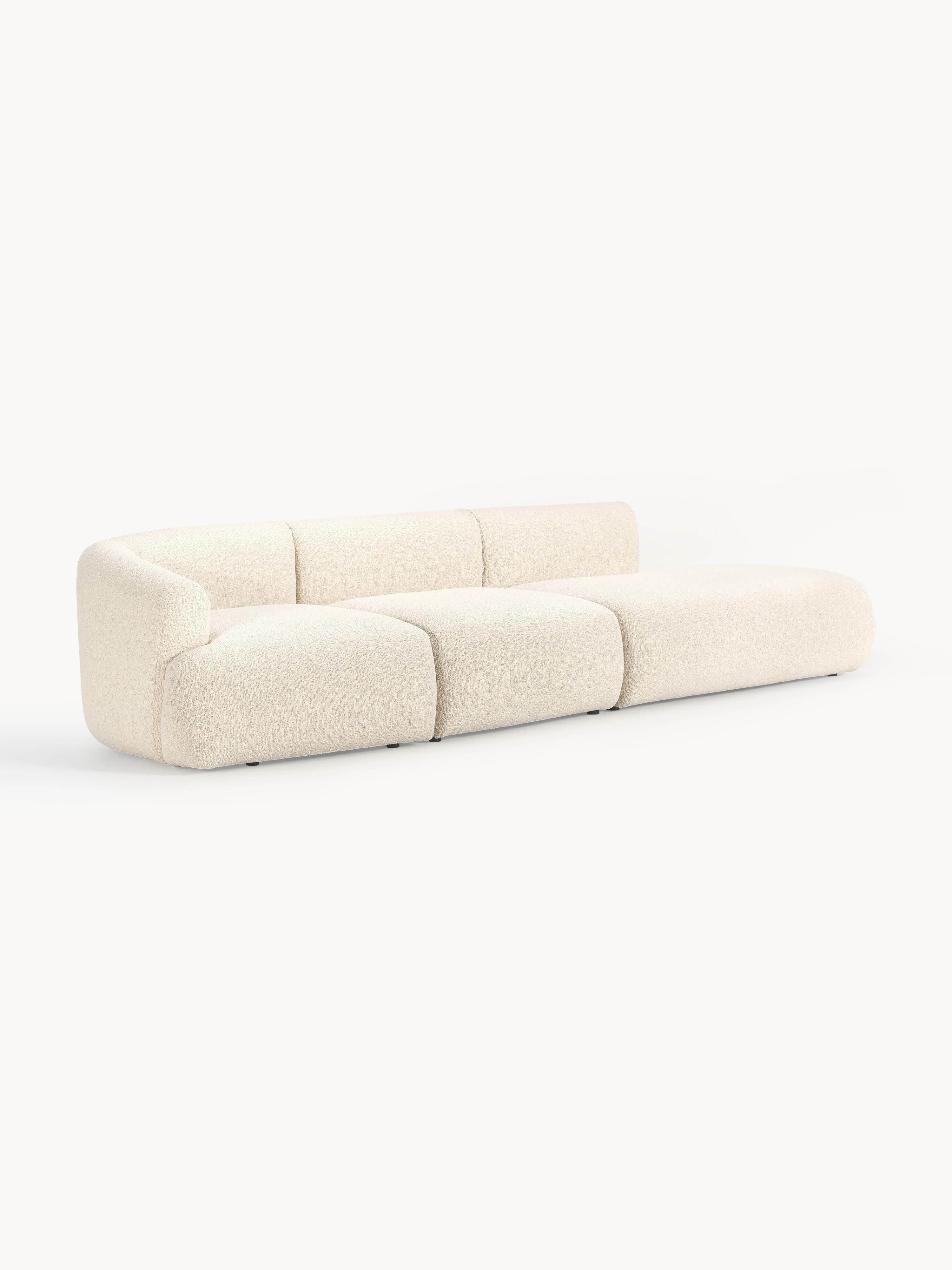 Sofia Modular Bouclé Chaise (4-seater)