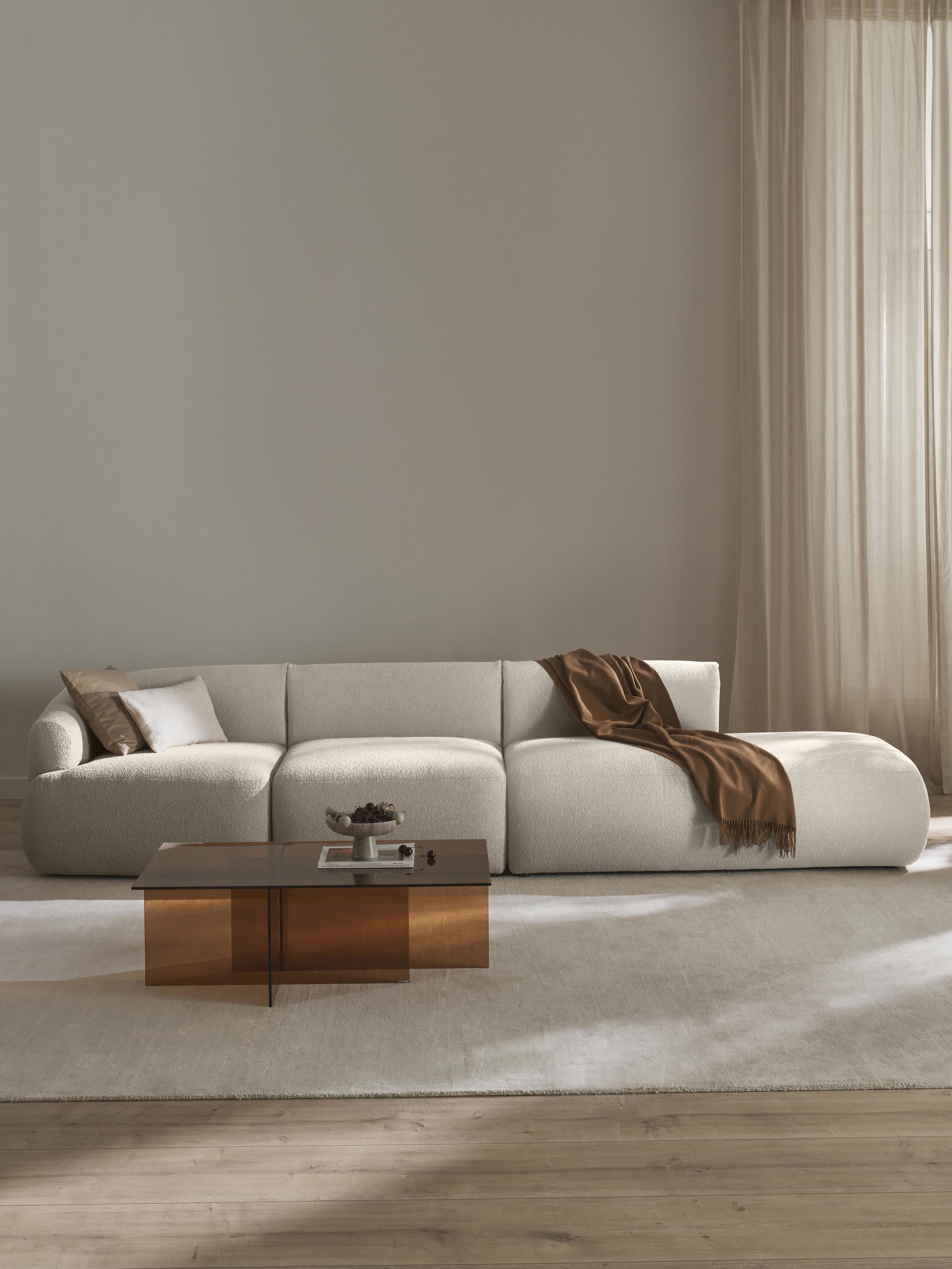 Sofia Modular Bouclé Chaise (4-seater)