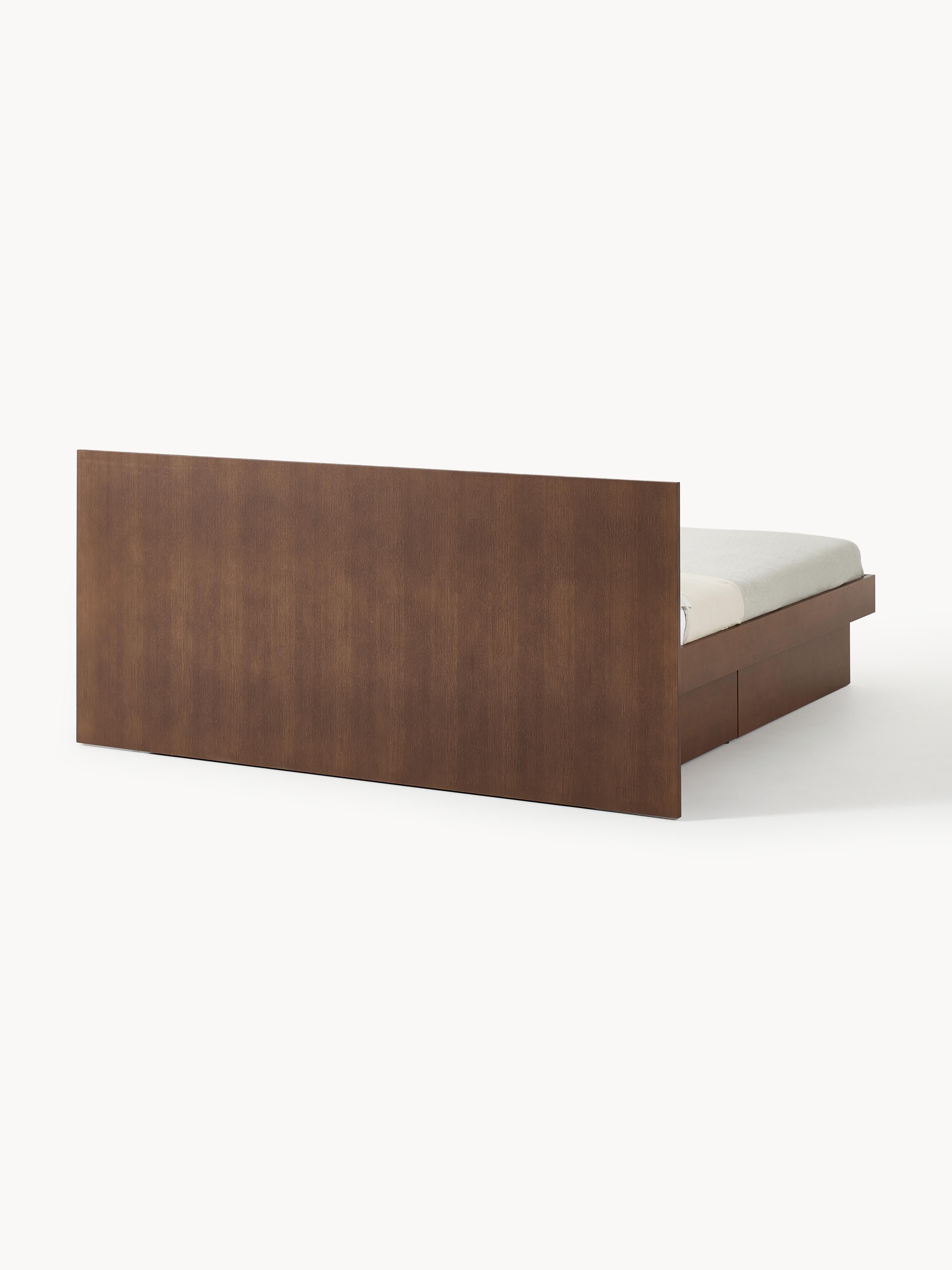 Sato Wooden Bed with Drawers and Headboard