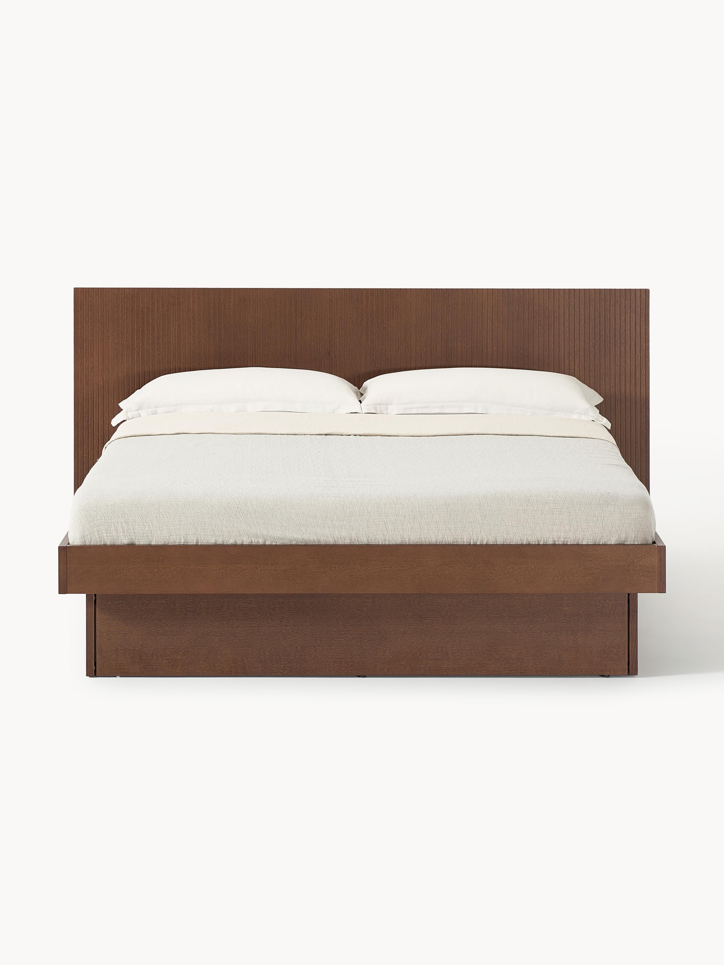 Sato Wooden Bed with Drawers and Headboard