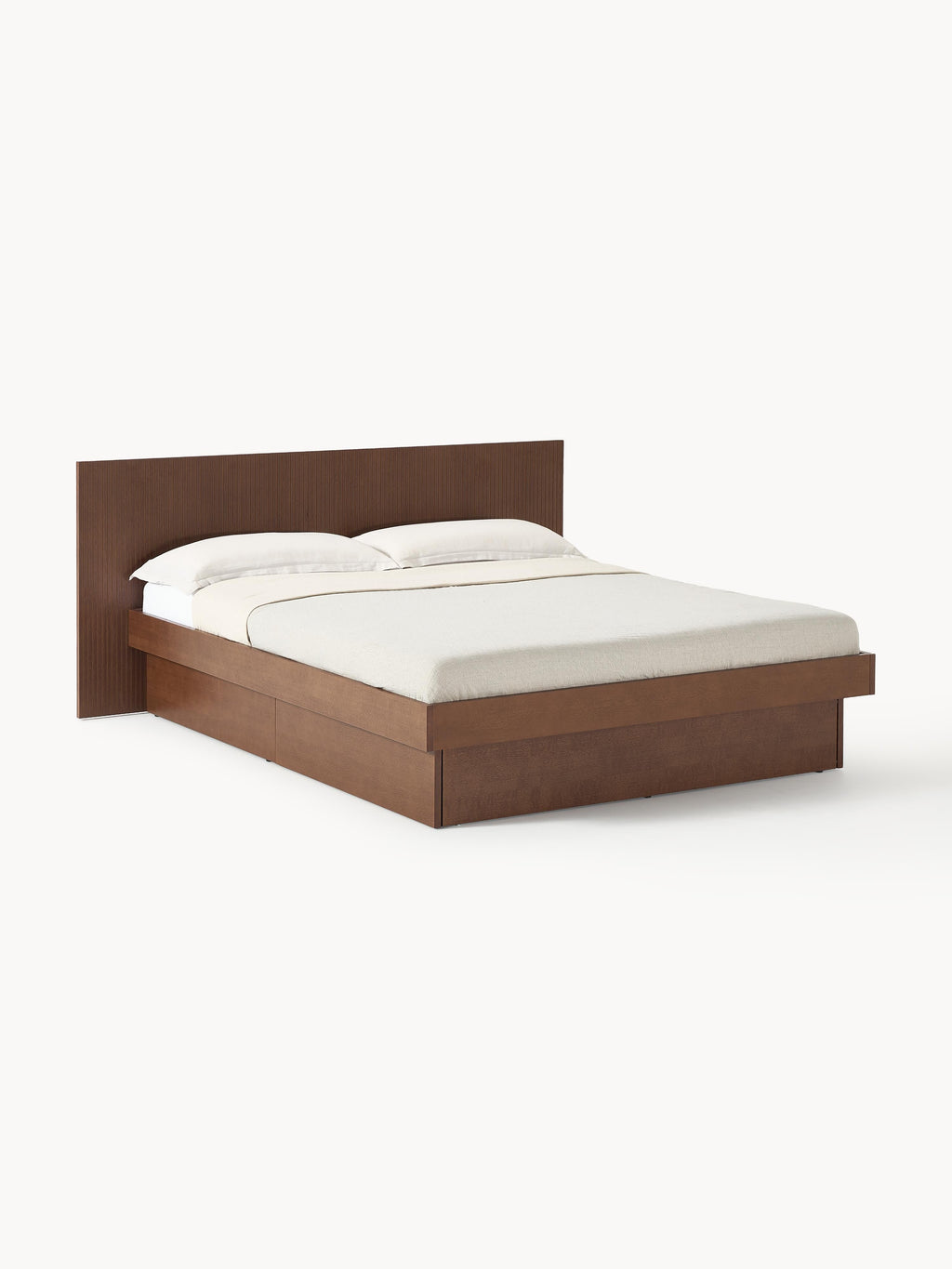 Gallery image 1 - Wooden Bed Sato with Drawers and Headboard