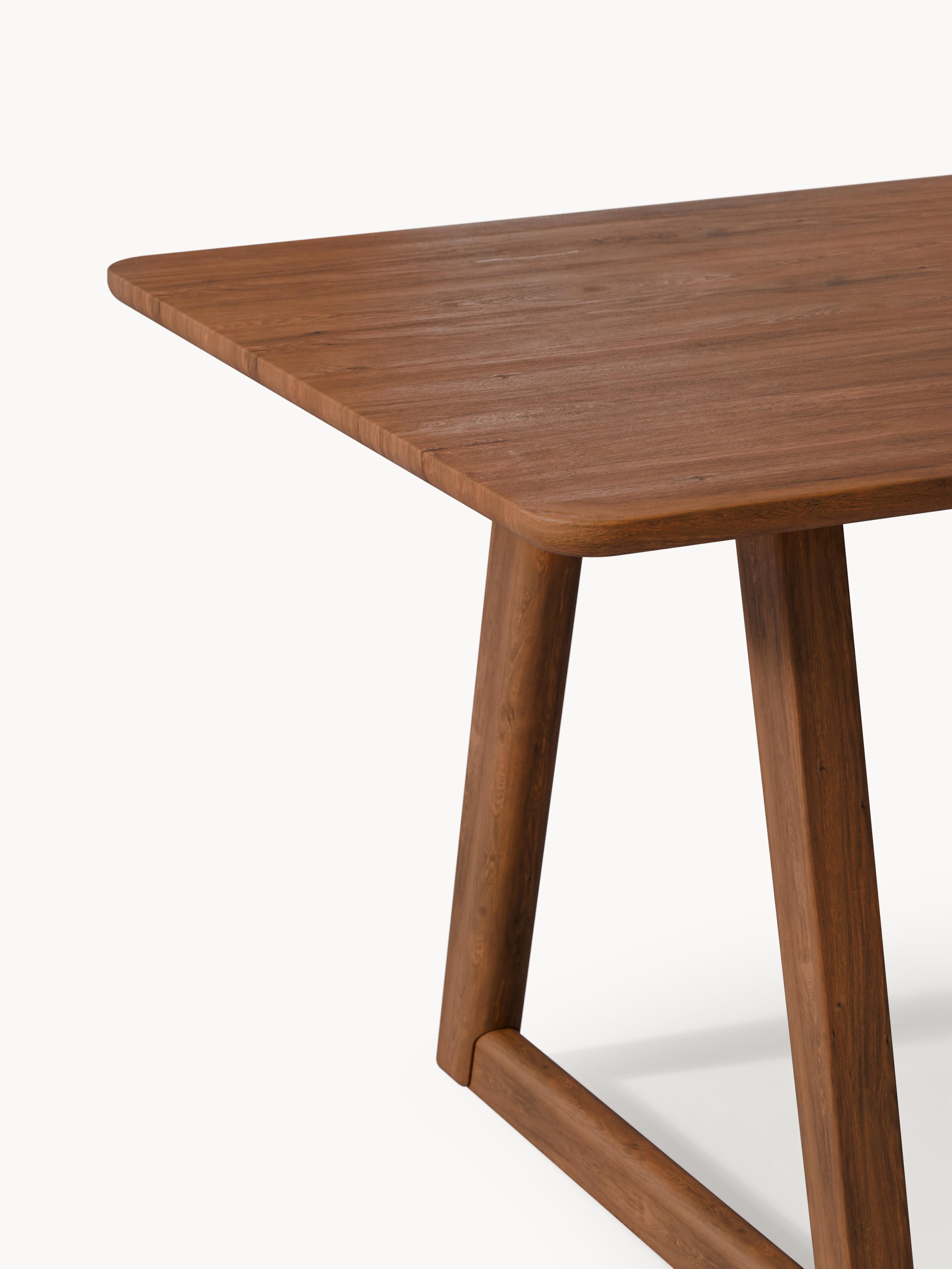 Nik Oak Wood Dining Table, in various sizes
