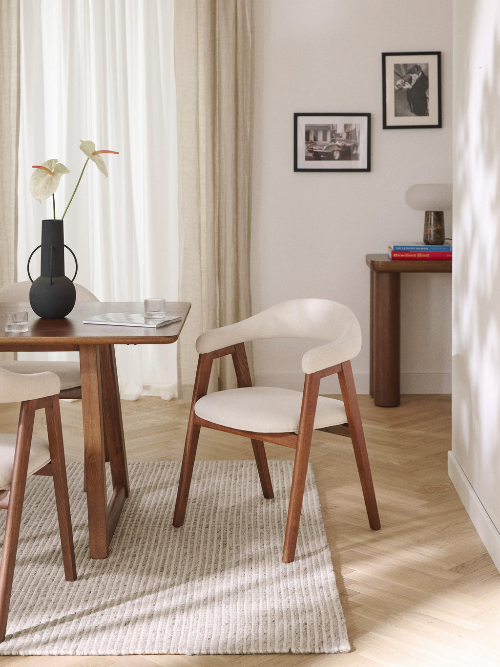 Nik Oak Wood Dining Table, in various sizes