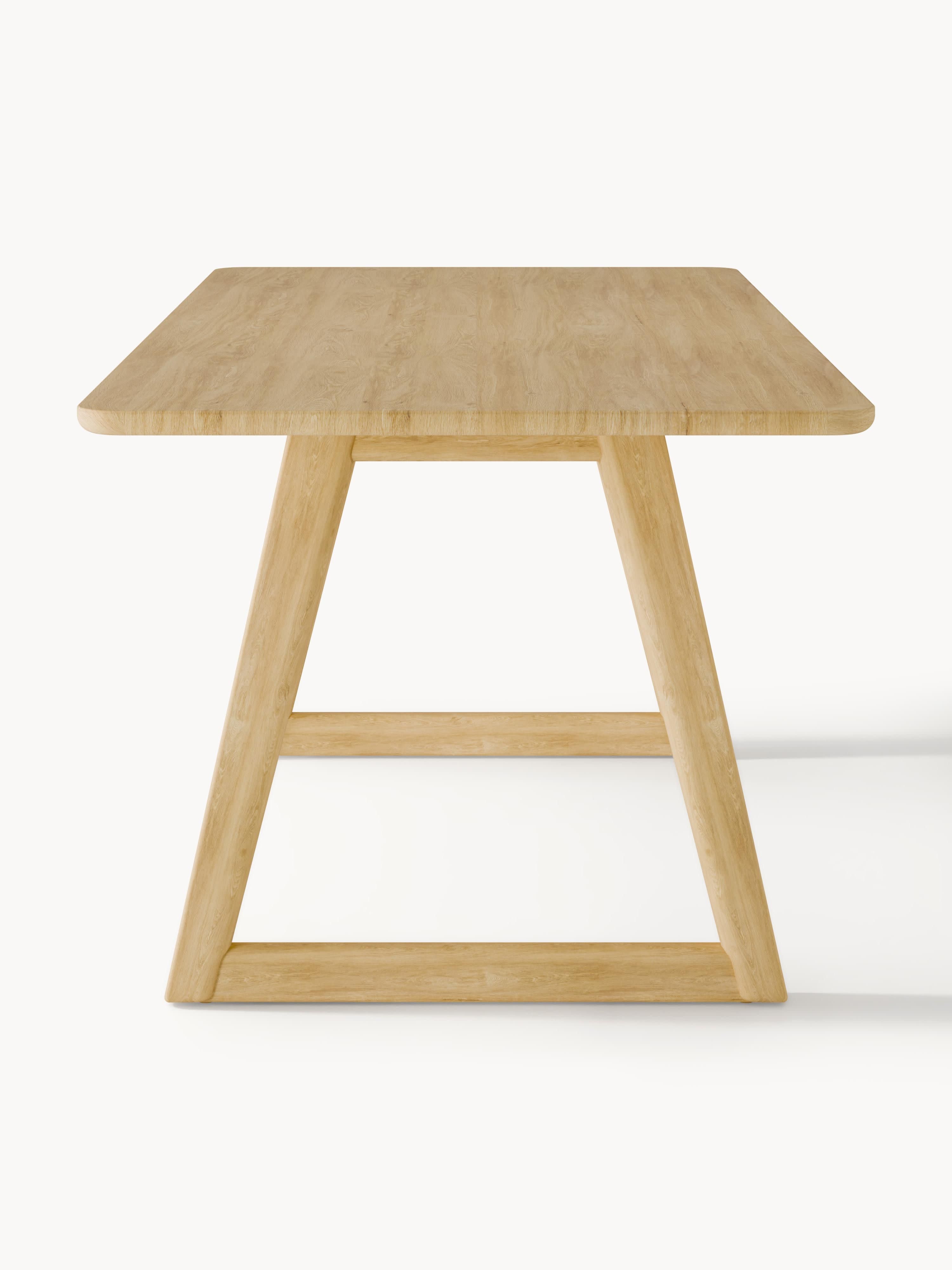 Nik Oak Wood Dining Table, in various sizes
