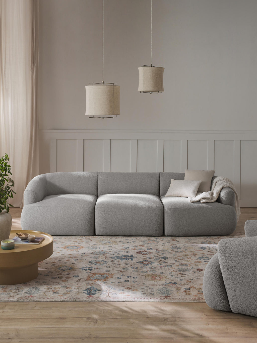 Sofia Modular Bouclé Sofa (4-seater)