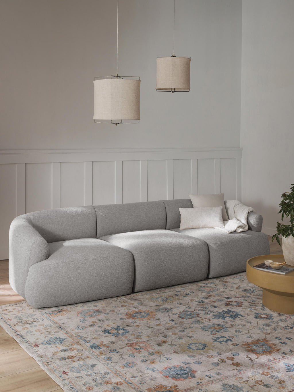 Sofia Modular Bouclé Sofa (4-seater)