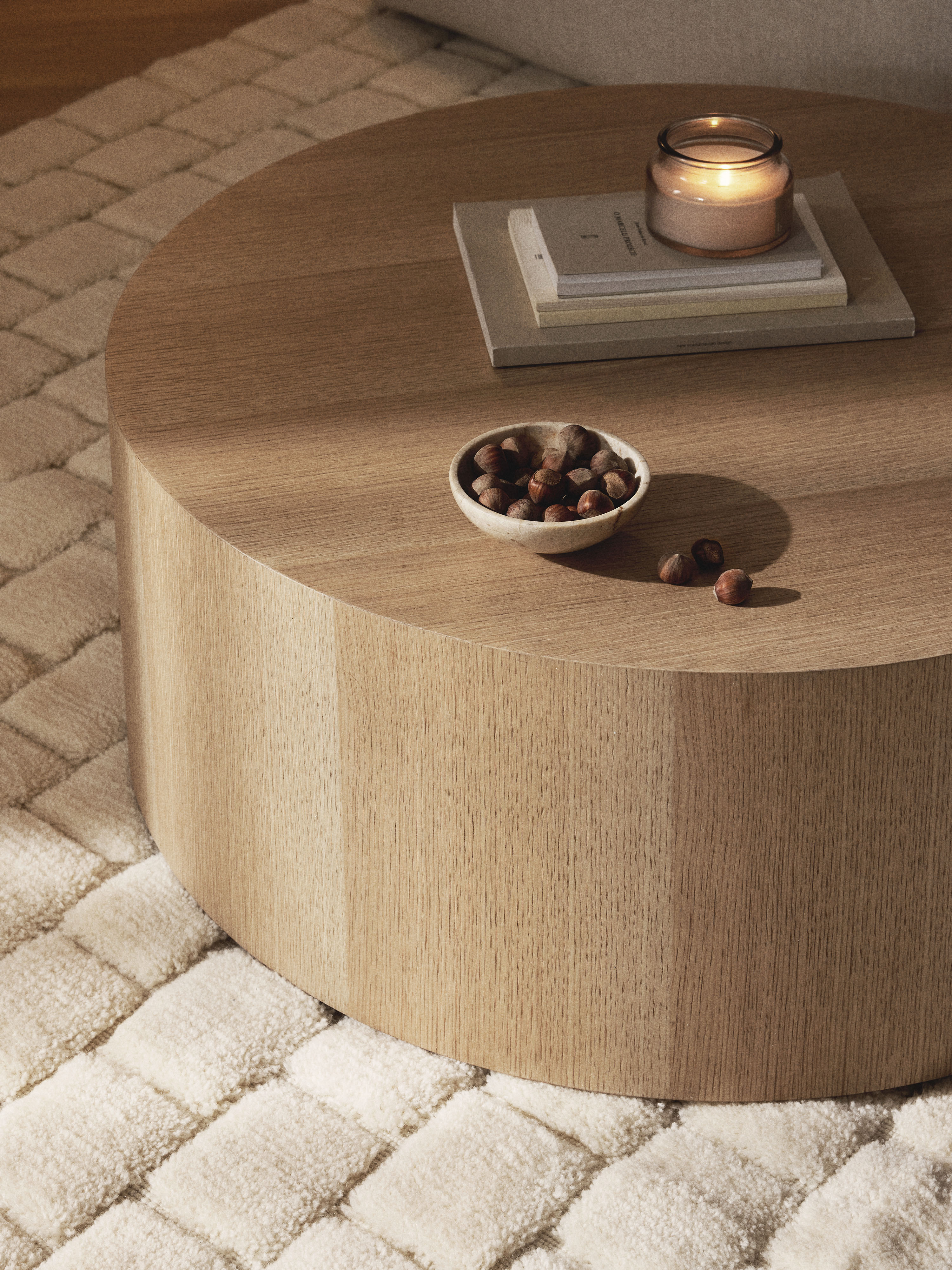Dan Round Wooden Coffee Table