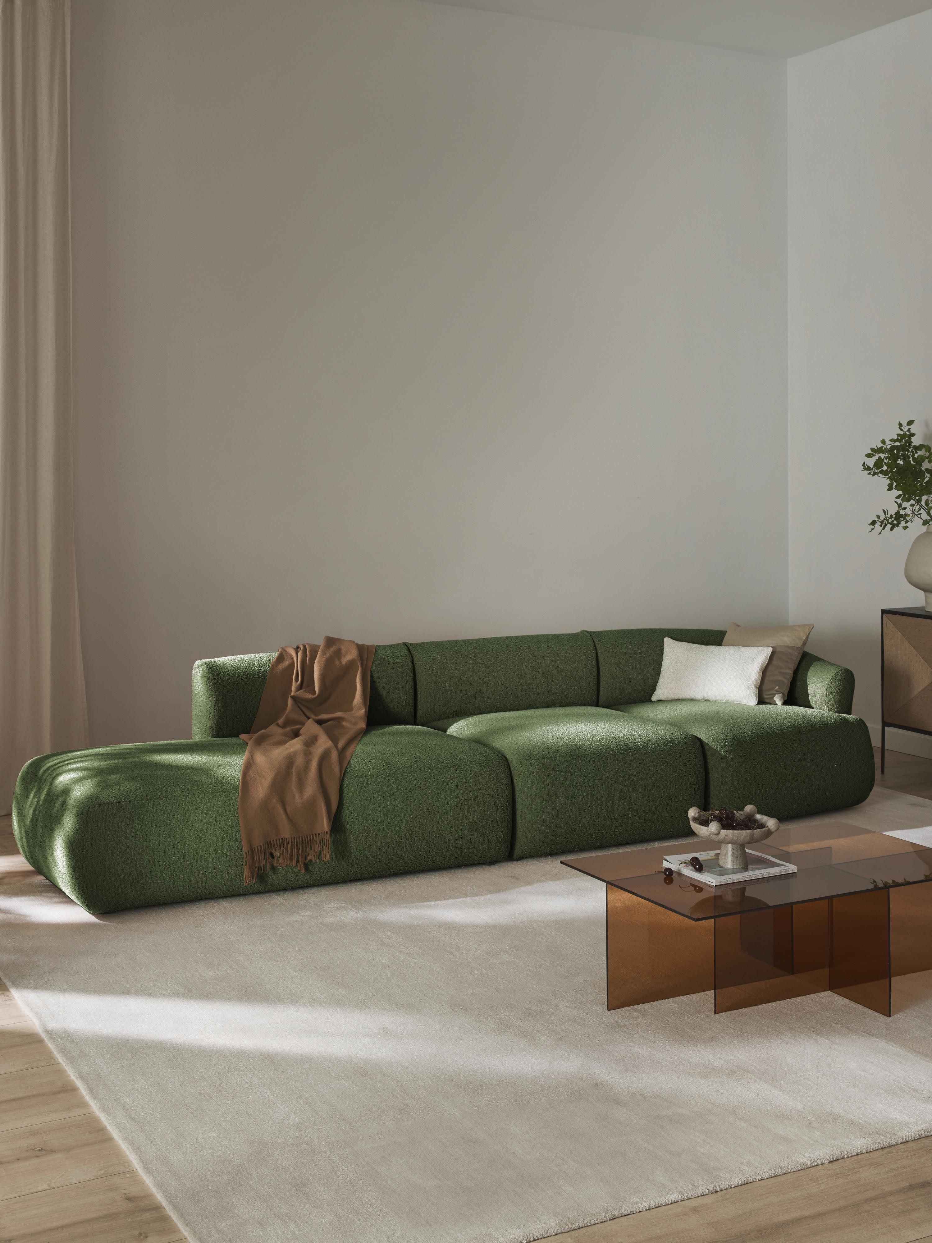 Sofia Modular Bouclé Chaise (4-seater)