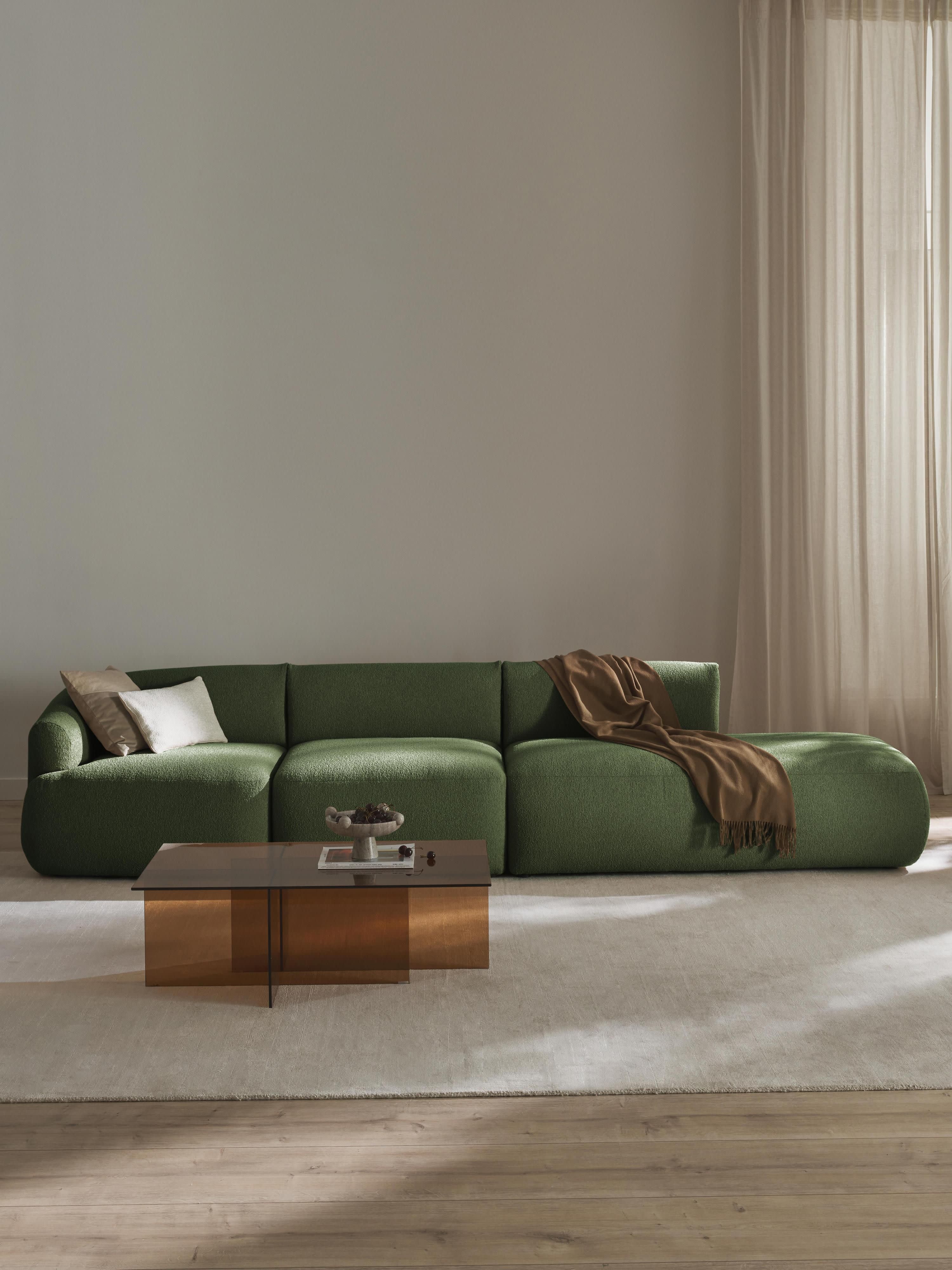 Sofia Modular Bouclé Chaise (4-seater)