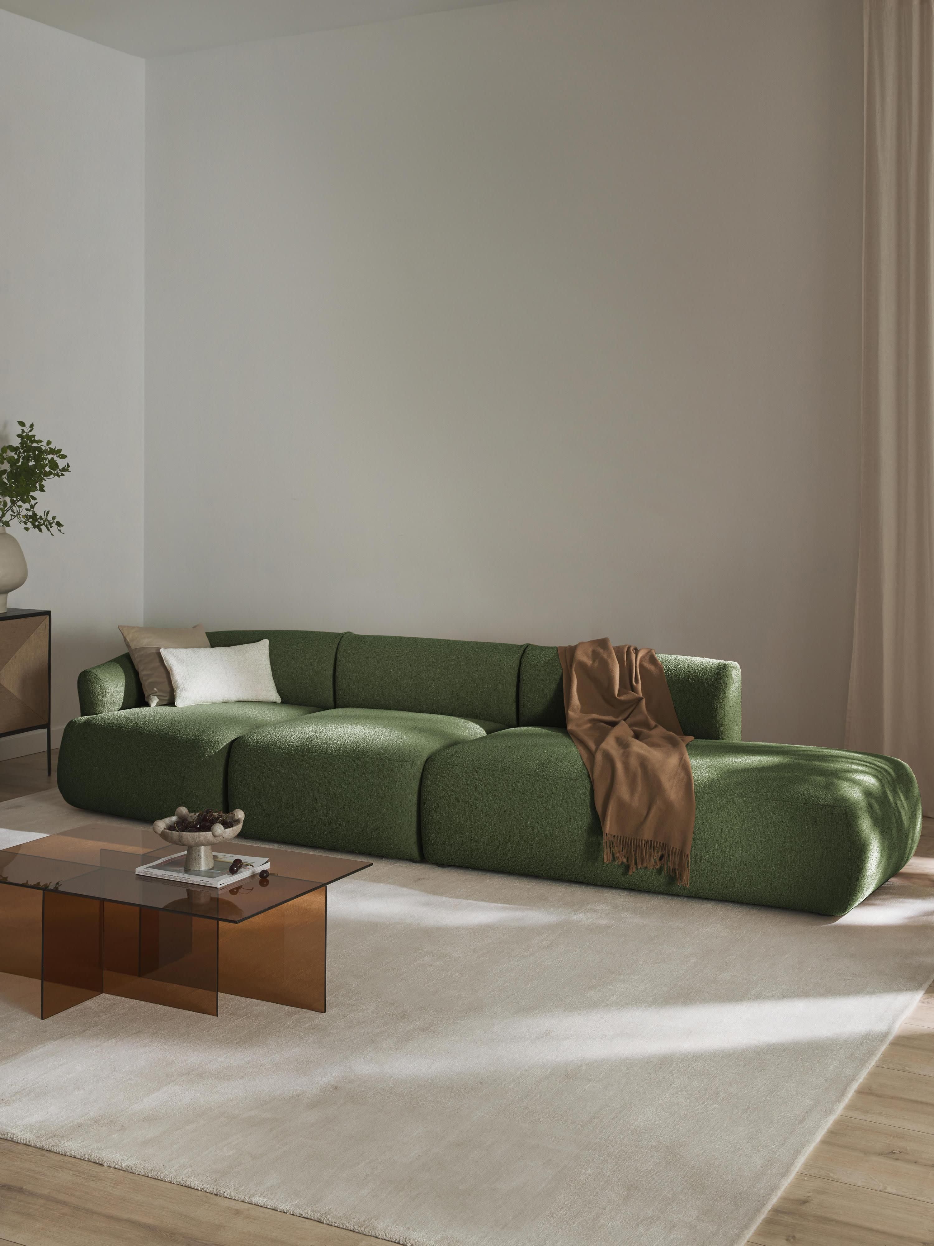Sofia Modular Bouclé Chaise (4-seater)