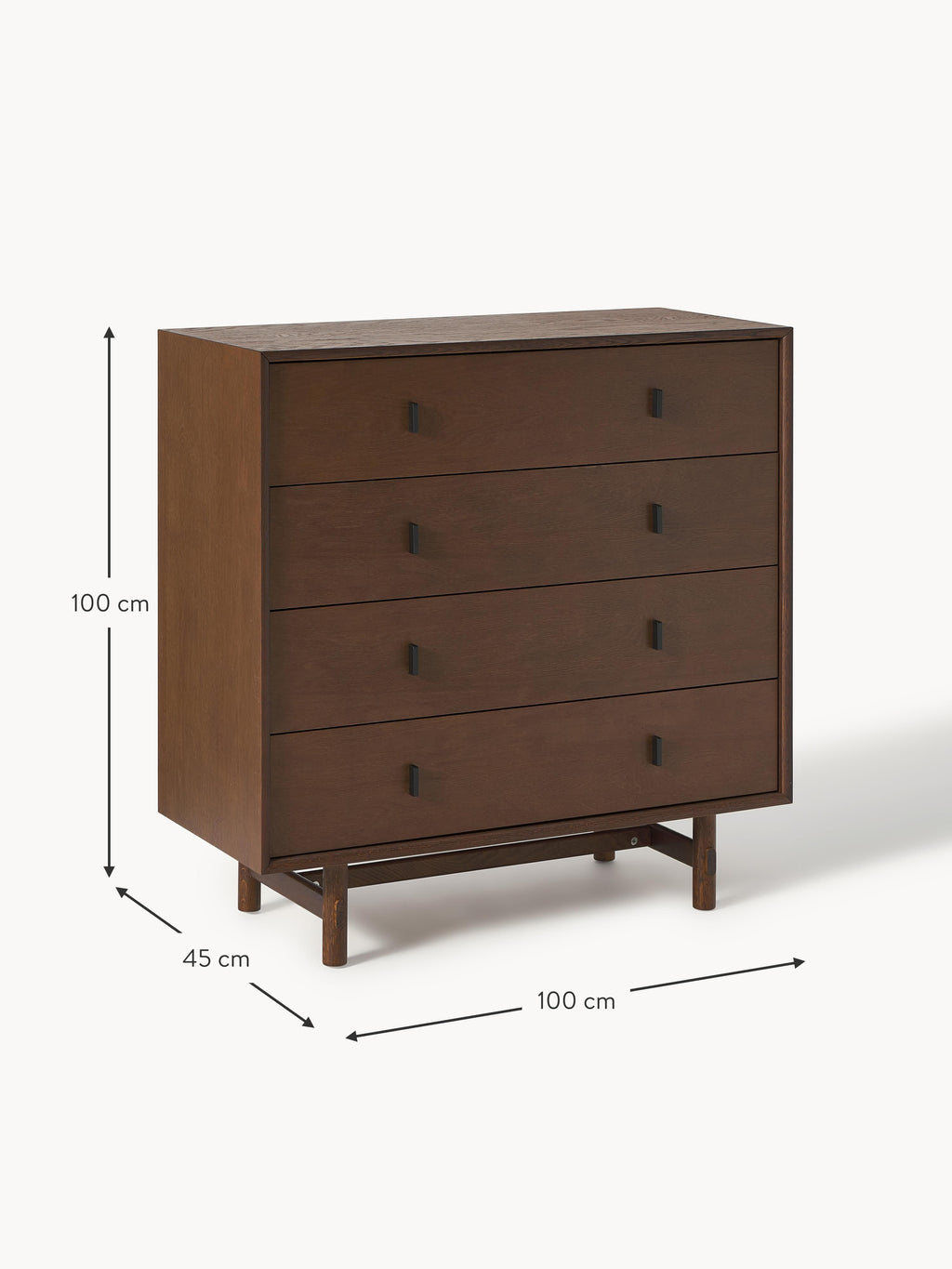 Diana Oak Wood Chest of Drawers