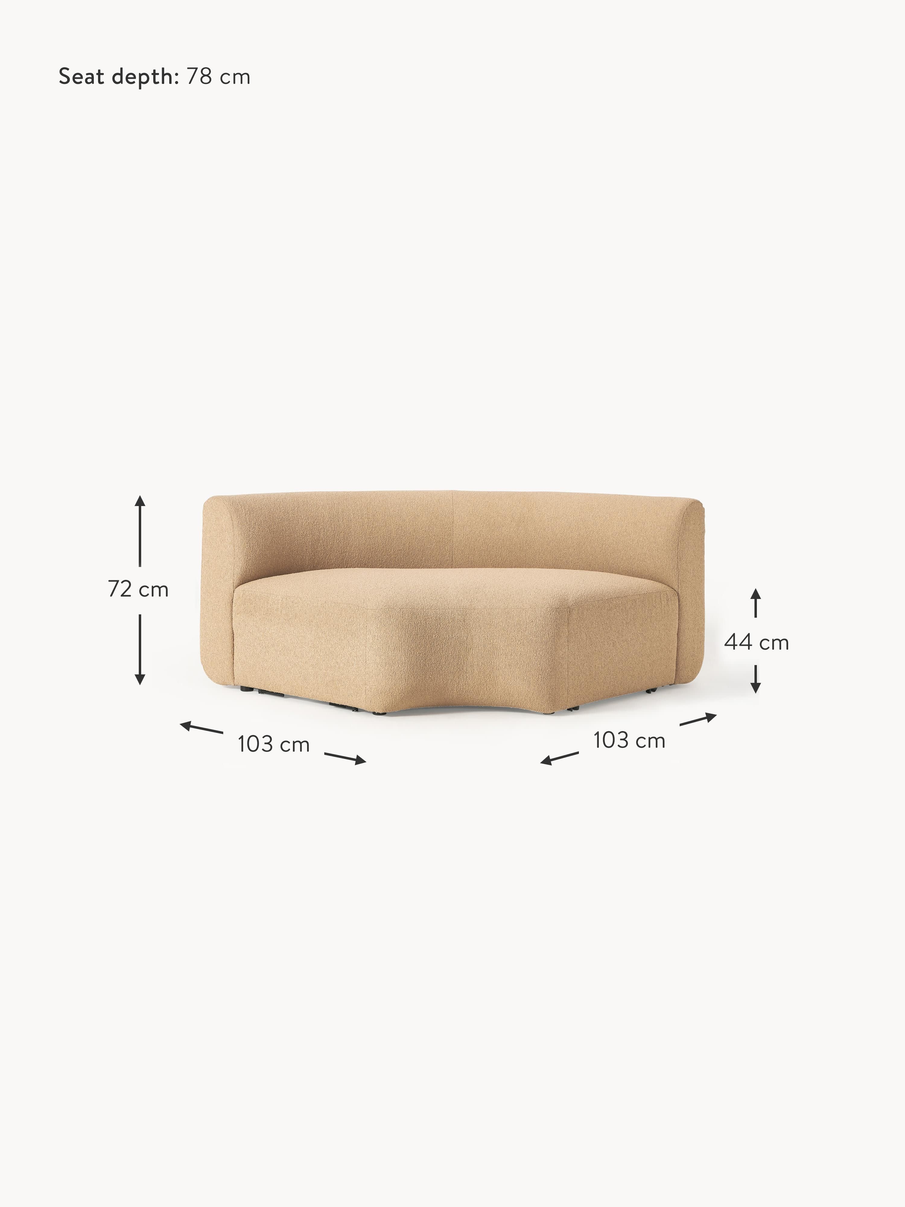 Sofia Round Bouclé Corner Module