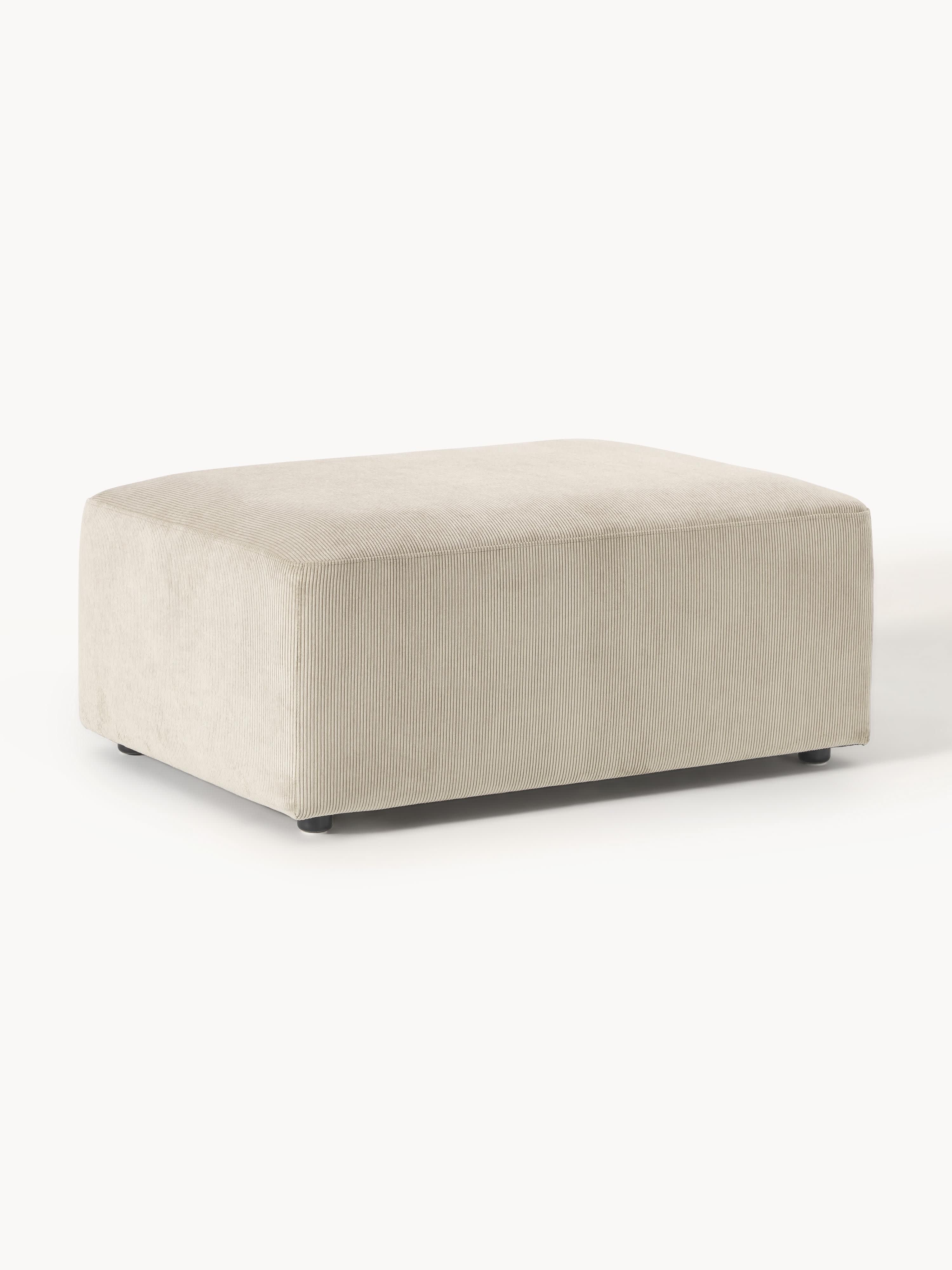 Gallery image 1 - Corduroy Ottoman Melva, W 99 x D 72 cm