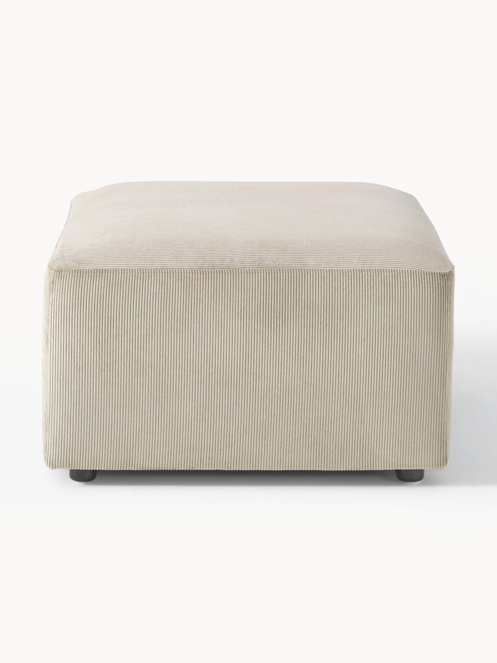 Melva Corduroy Ottoman, W 99 x D 72 cm