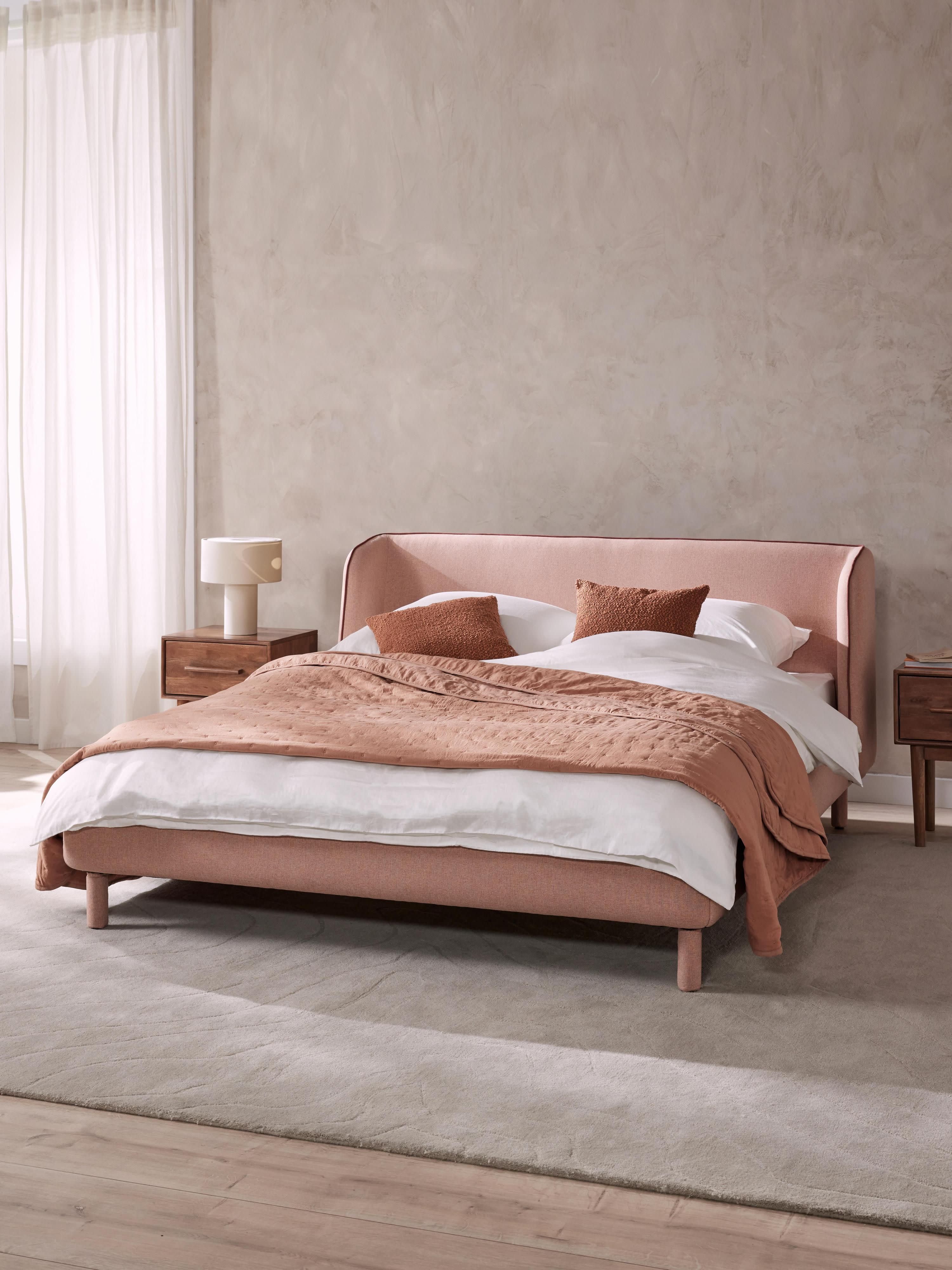 Luma Upholstered Bed with Headboard