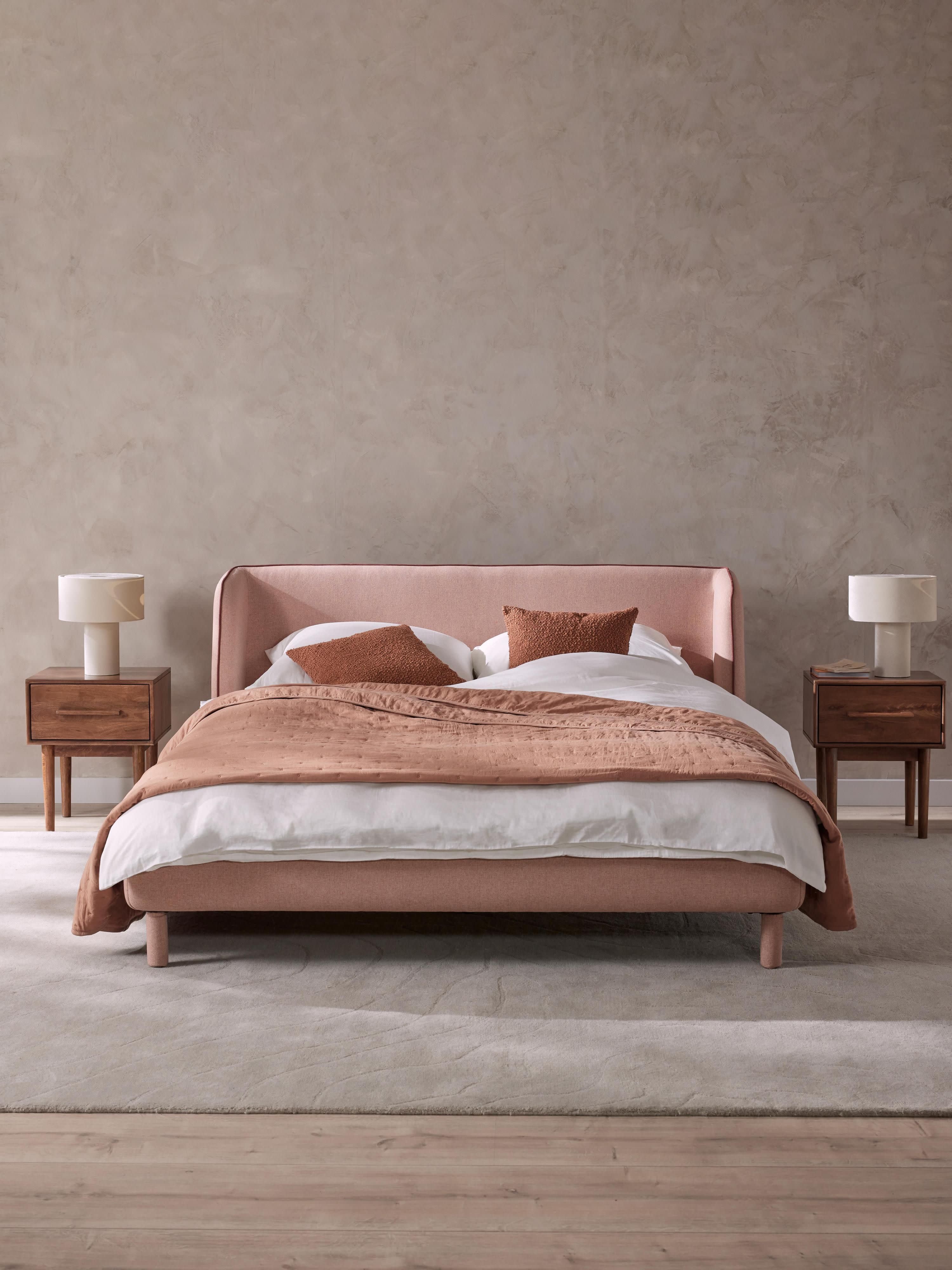 Luma Upholstered Bed with Headboard