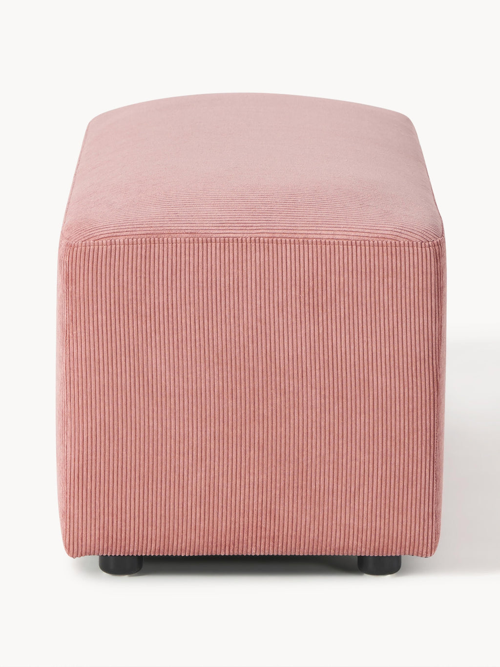 Melva Corduroy Ottoman, W 99 x D 42 cm