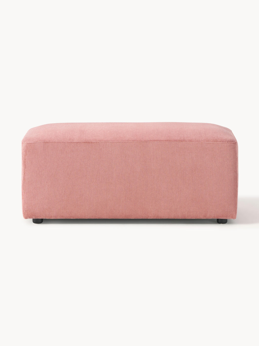 Melva Corduroy Ottoman, W 99 x D 42 cm