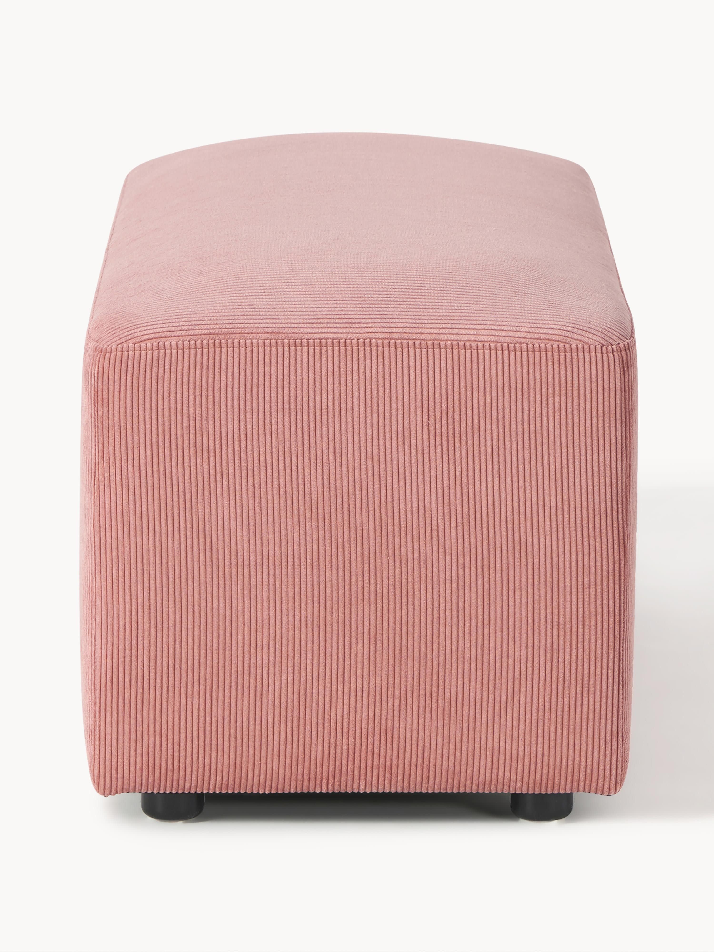 Melva Corduroy Ottoman, W 99 x D 42 cm