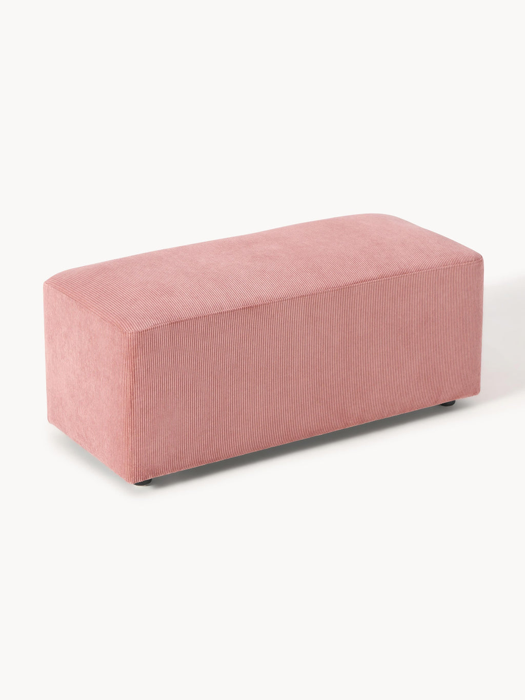 Melva Corduroy Ottoman, W 99 x D 42 cm