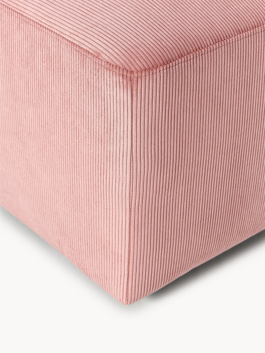 Melva Corduroy Ottoman, W 99 x D 42 cm