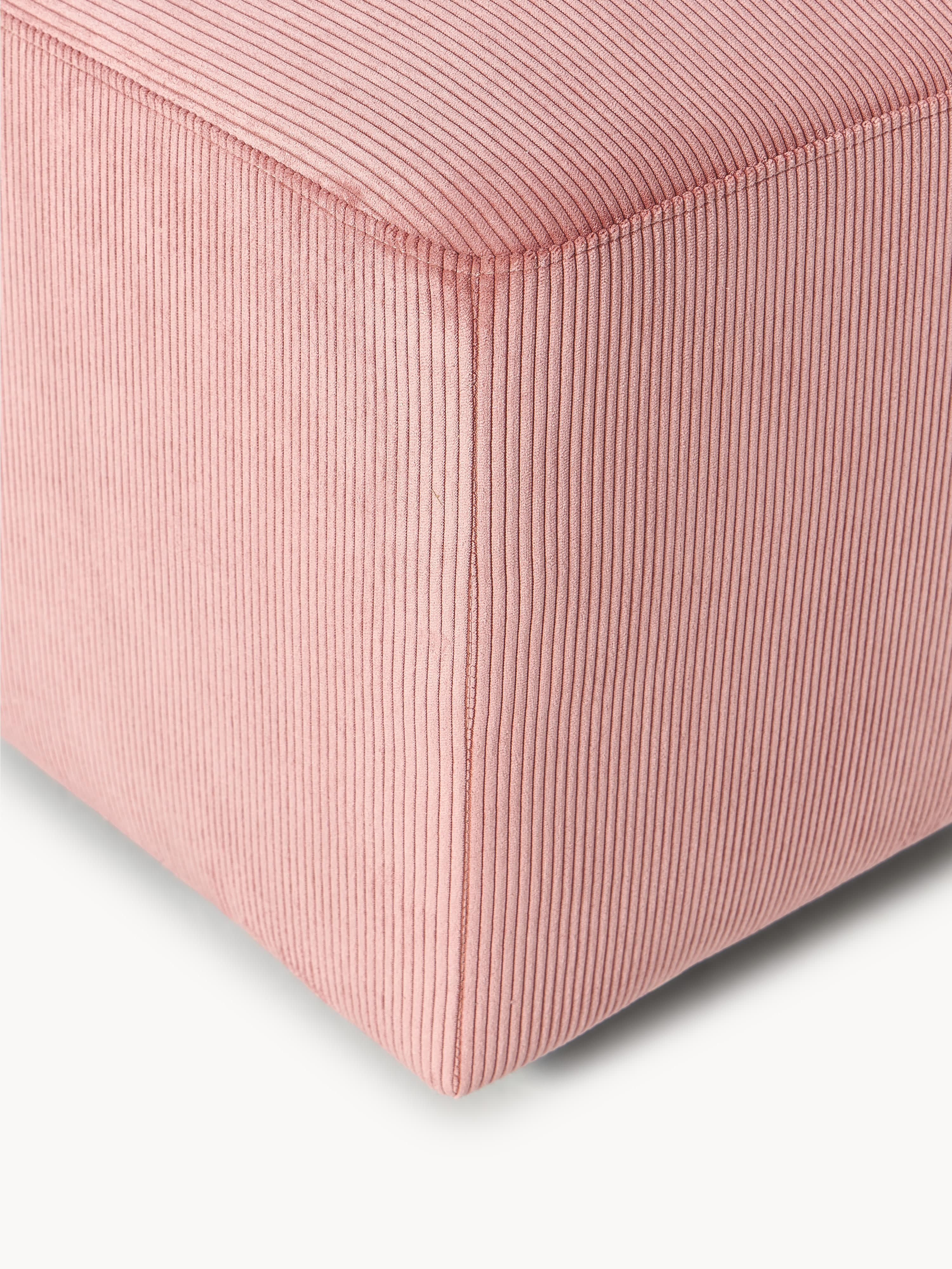 Melva Corduroy Ottoman, W 99 x D 42 cm