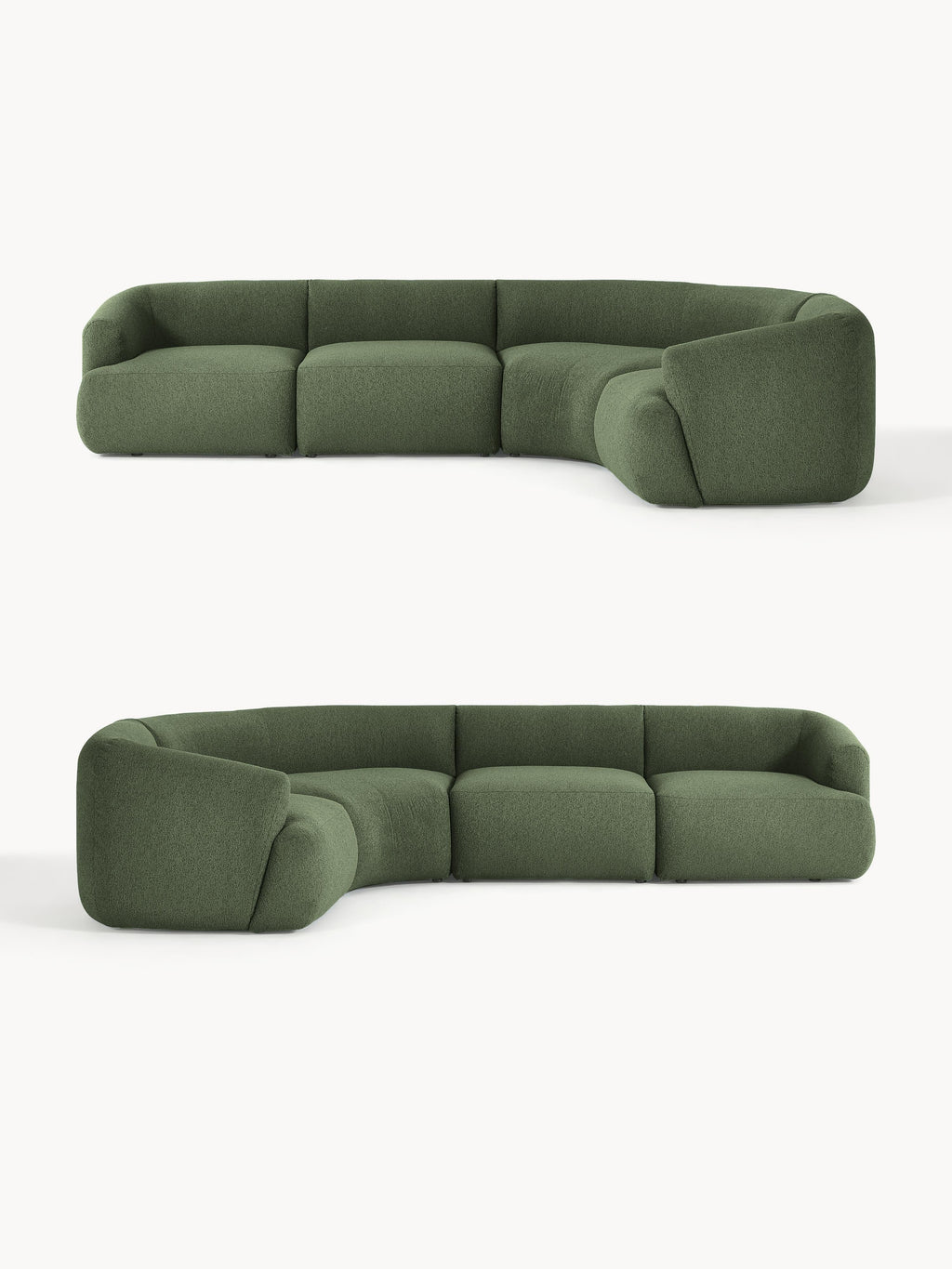 Sofia Modular Bouclé Corner Sofa (4-seater)