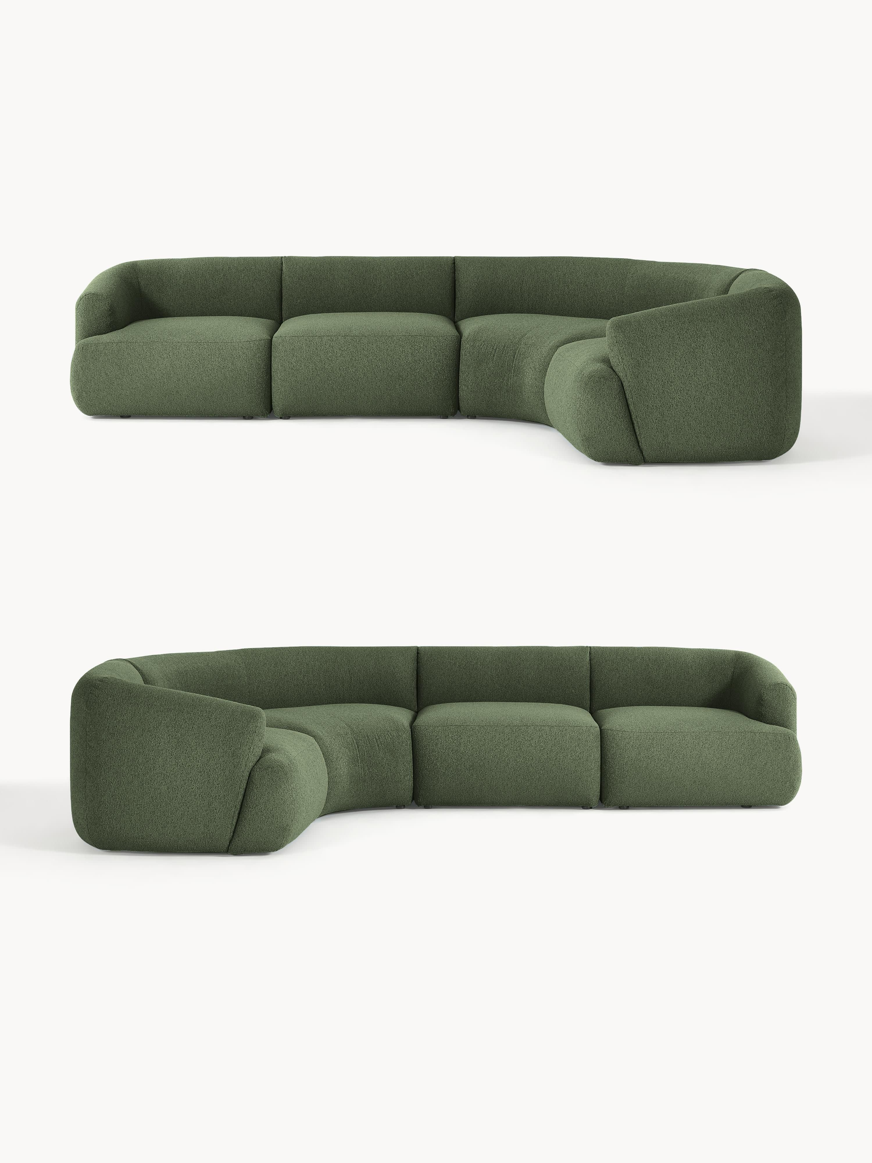 Sofia Modular Bouclé Corner Sofa (4-seater)