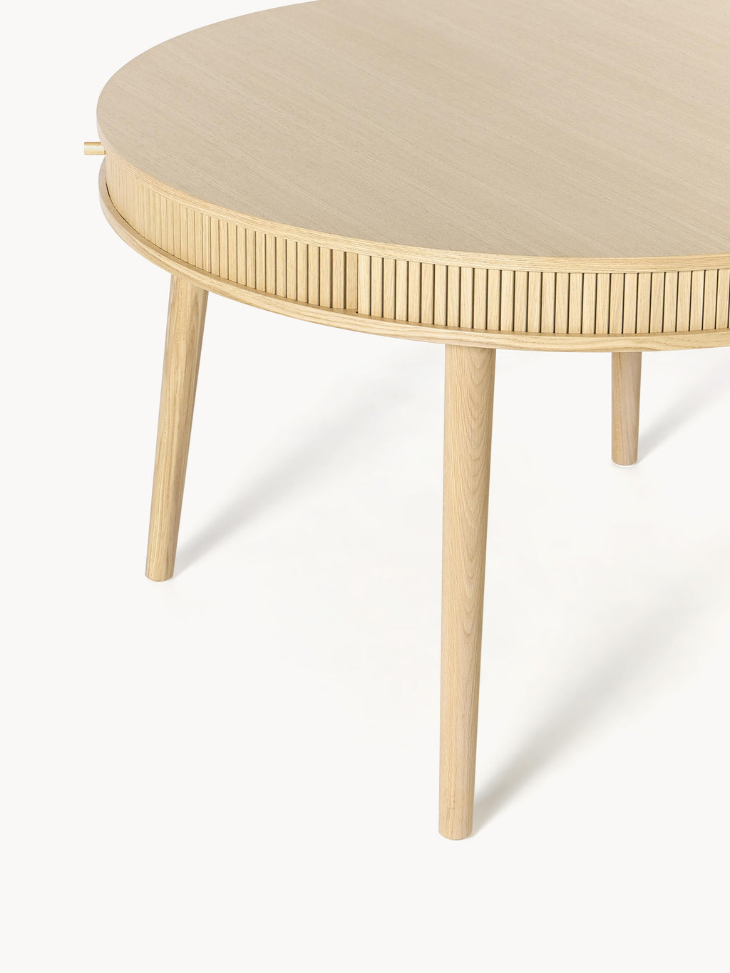 Calary Round Dining Table with Storage Space, in various sizes