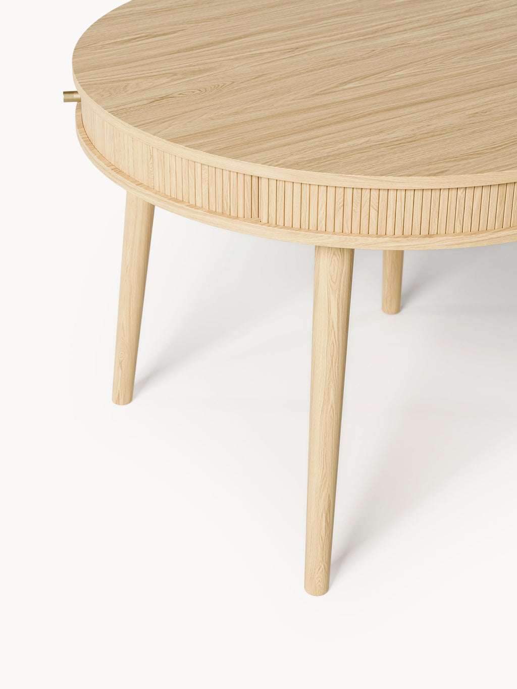 Calary Round Dining Table with Storage Space, in various sizes