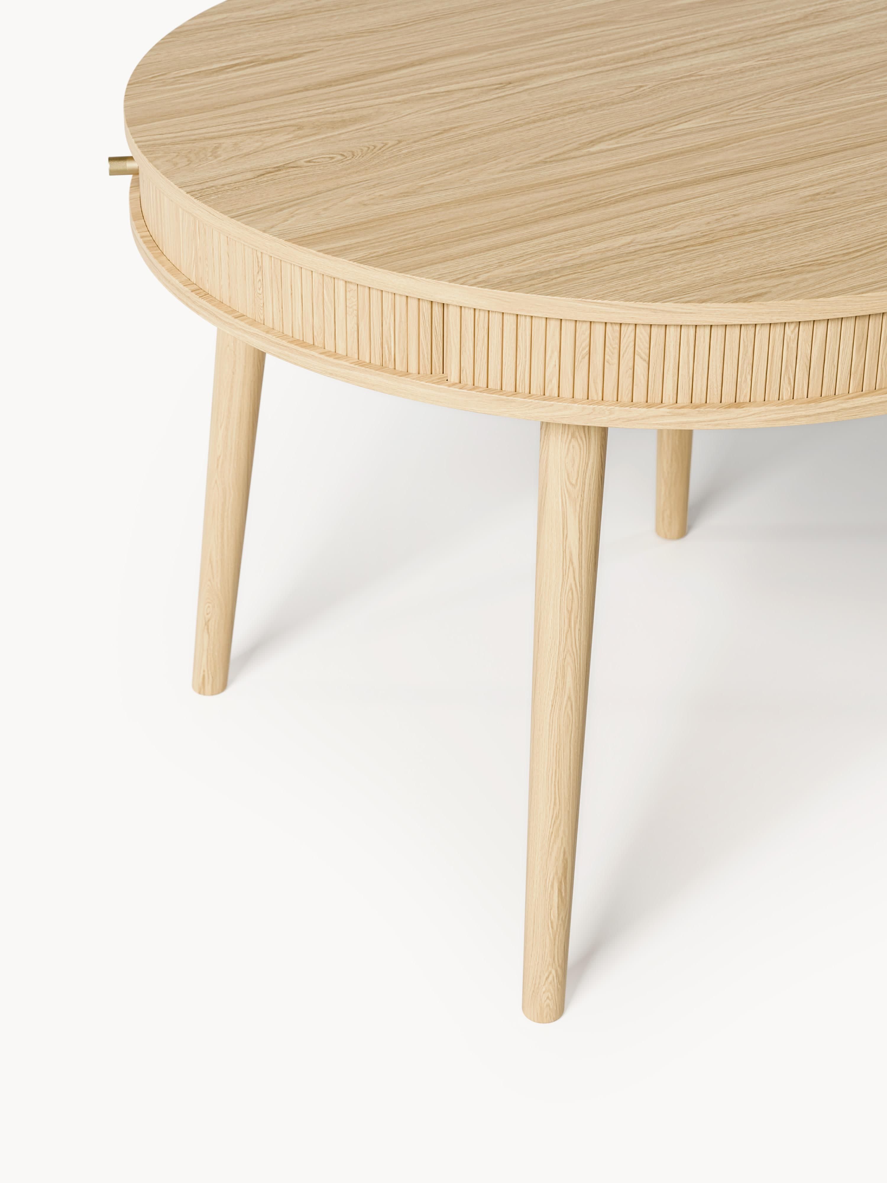 Calary Round Dining Table with Storage Space, in various sizes