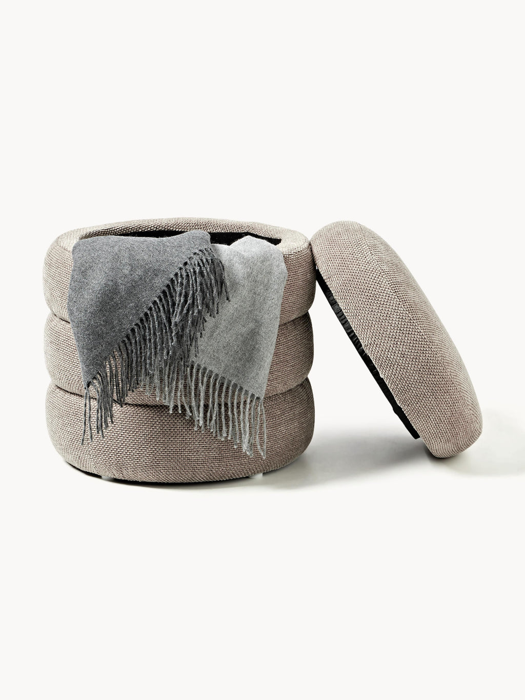 Alto Upholstered Stool with Storage Space