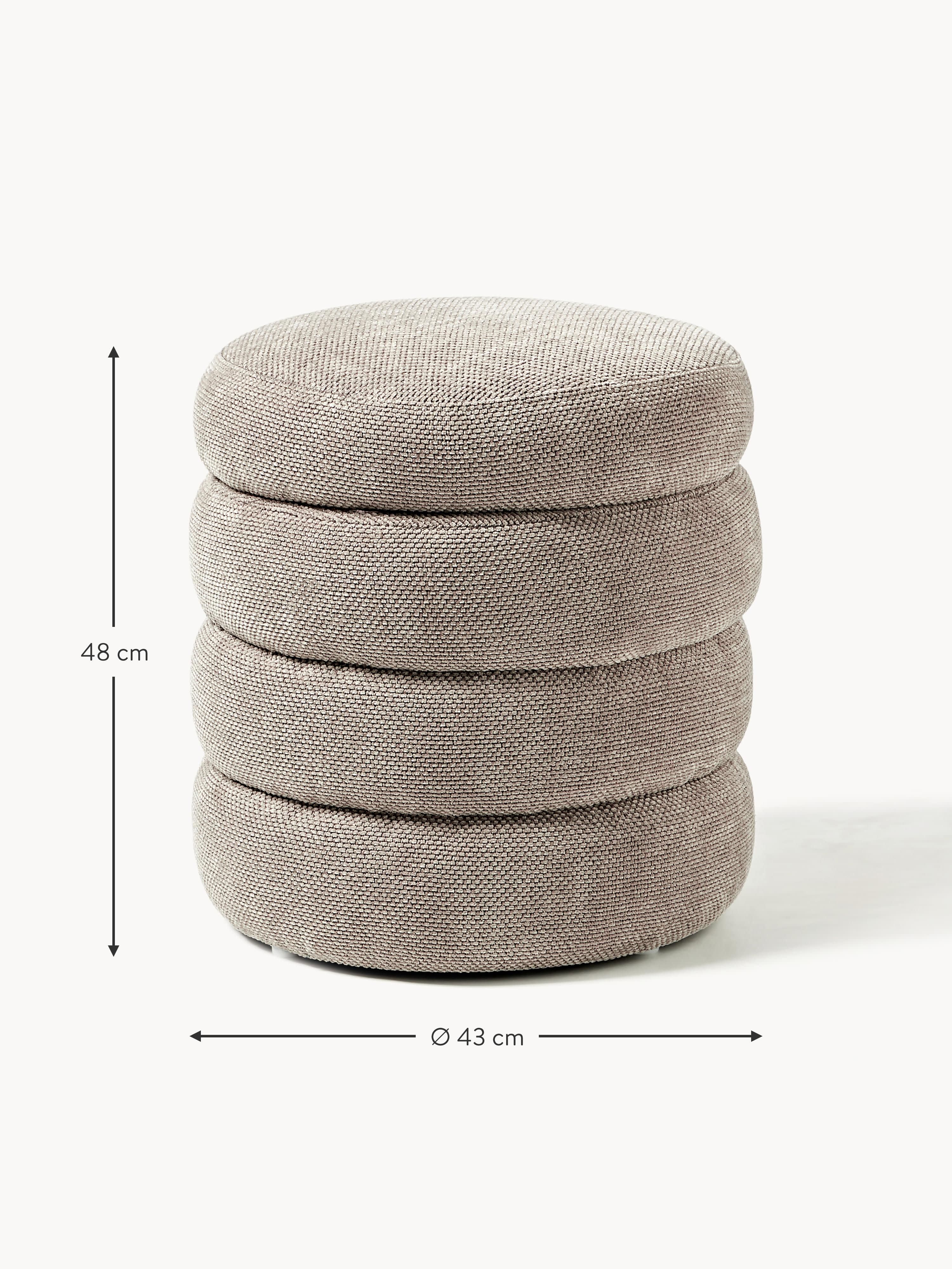 Alto Upholstered Stool with Storage Space