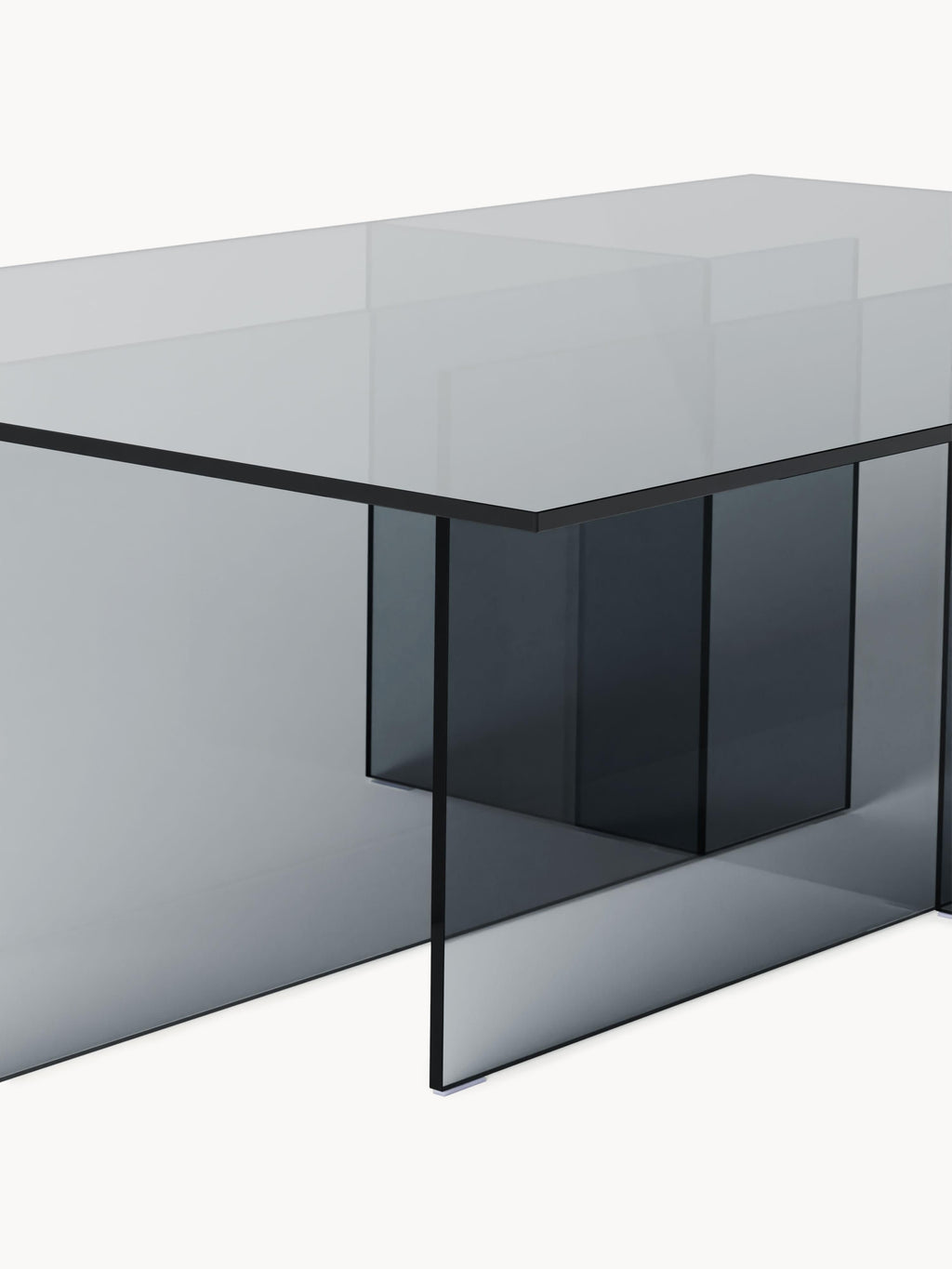 Anouk Glass Coffee Table, W 102 cm