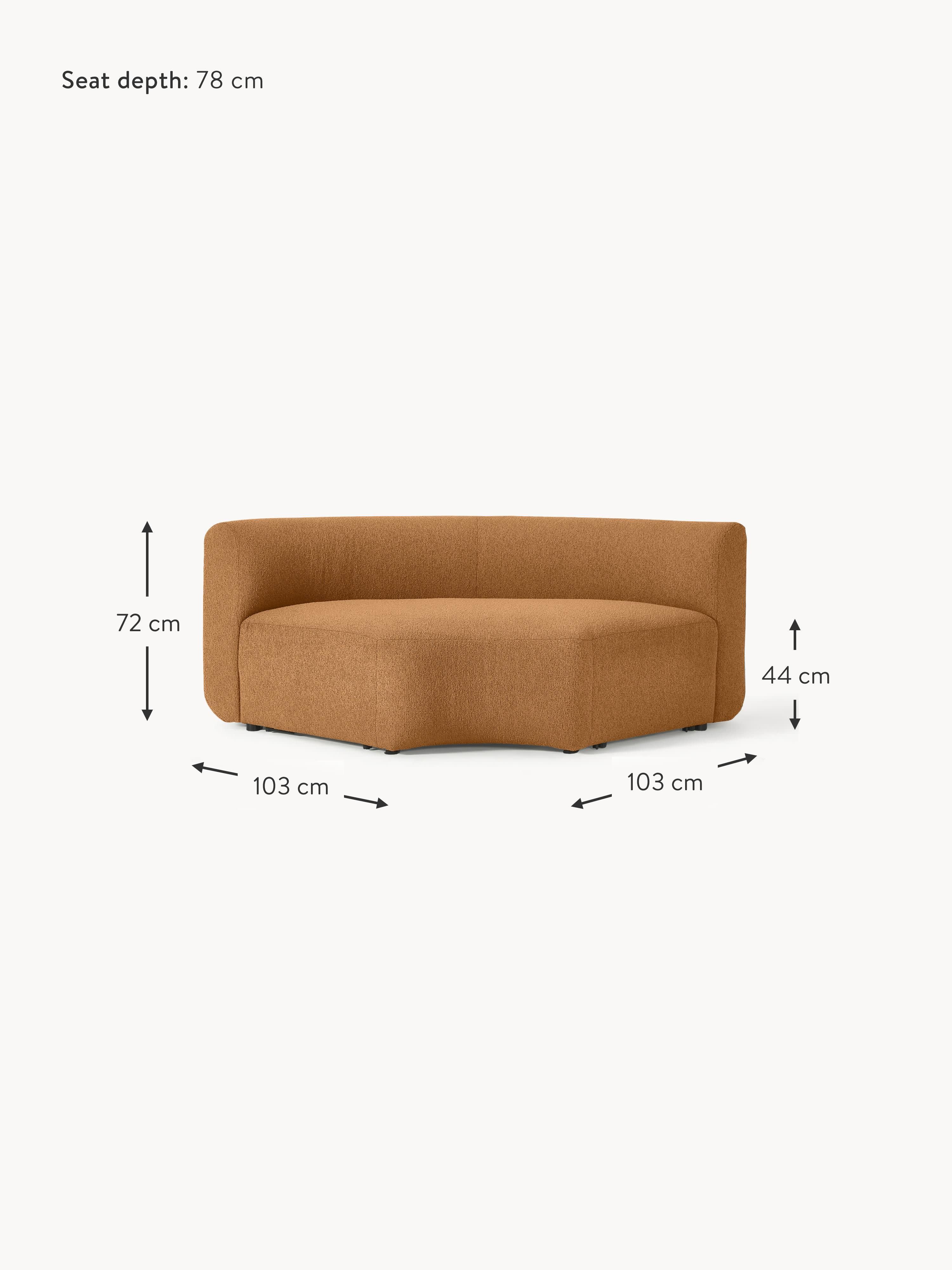 Sofia Round Bouclé Corner Module