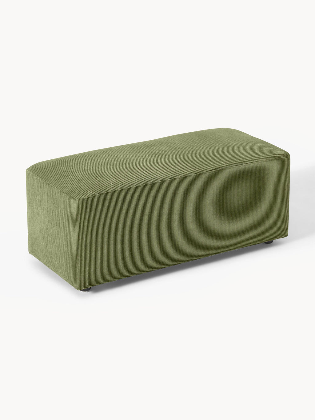 Melva Corduroy Ottoman, W 99 x D 42 cm