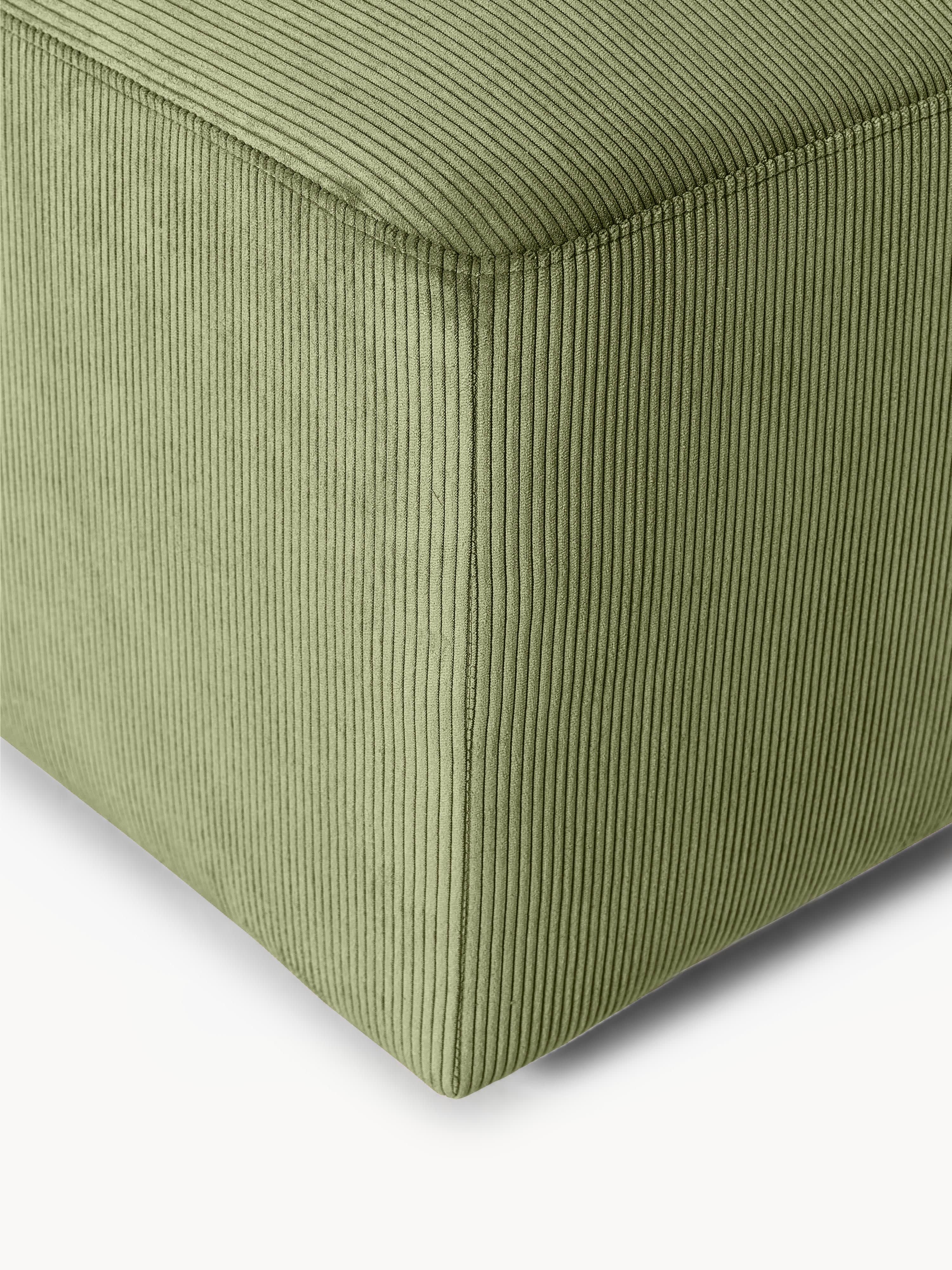 Melva Corduroy Ottoman, W 99 x D 42 cm