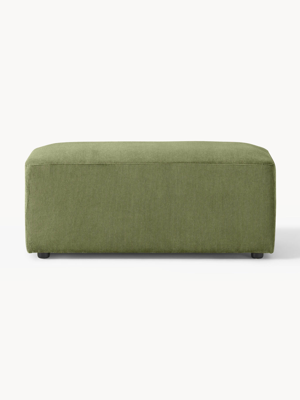 Melva Corduroy Ottoman, W 99 x D 42 cm