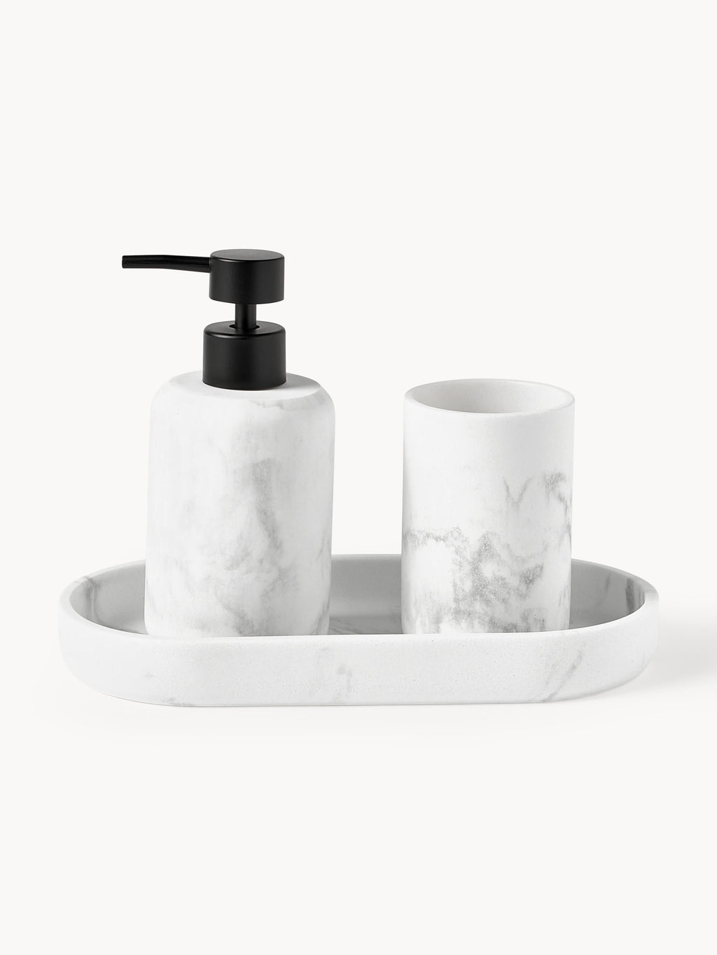 Kyle Marble Effect Waste Bin