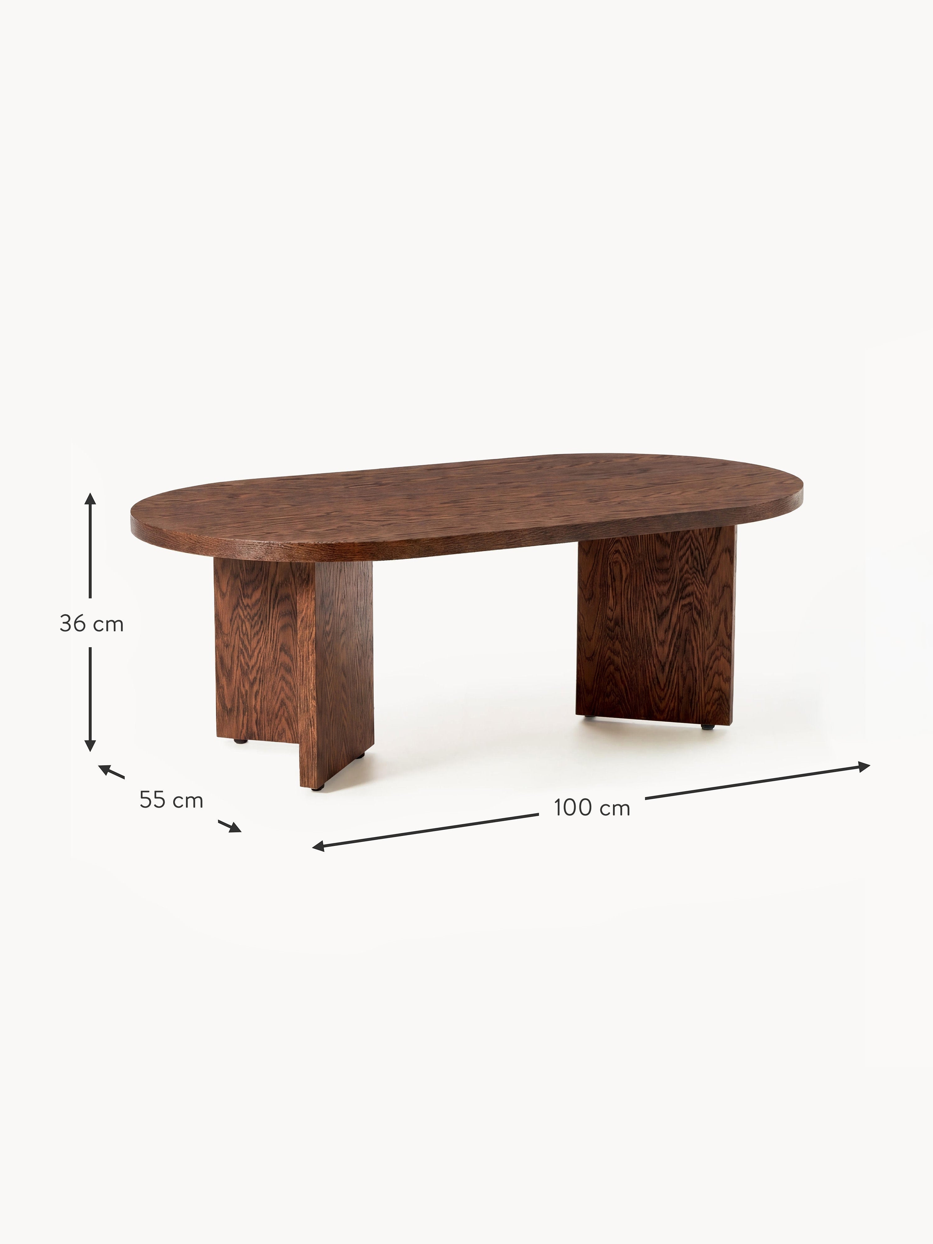 Toni Oval Wooden Coffee Table